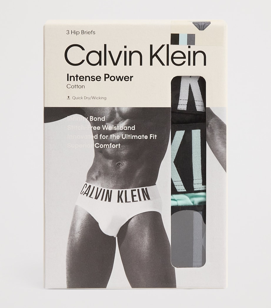 Stretch-Cotton Intense Power Briefs (Pack of 3) ZDBBLACK/AERIAL/TURB Image 4