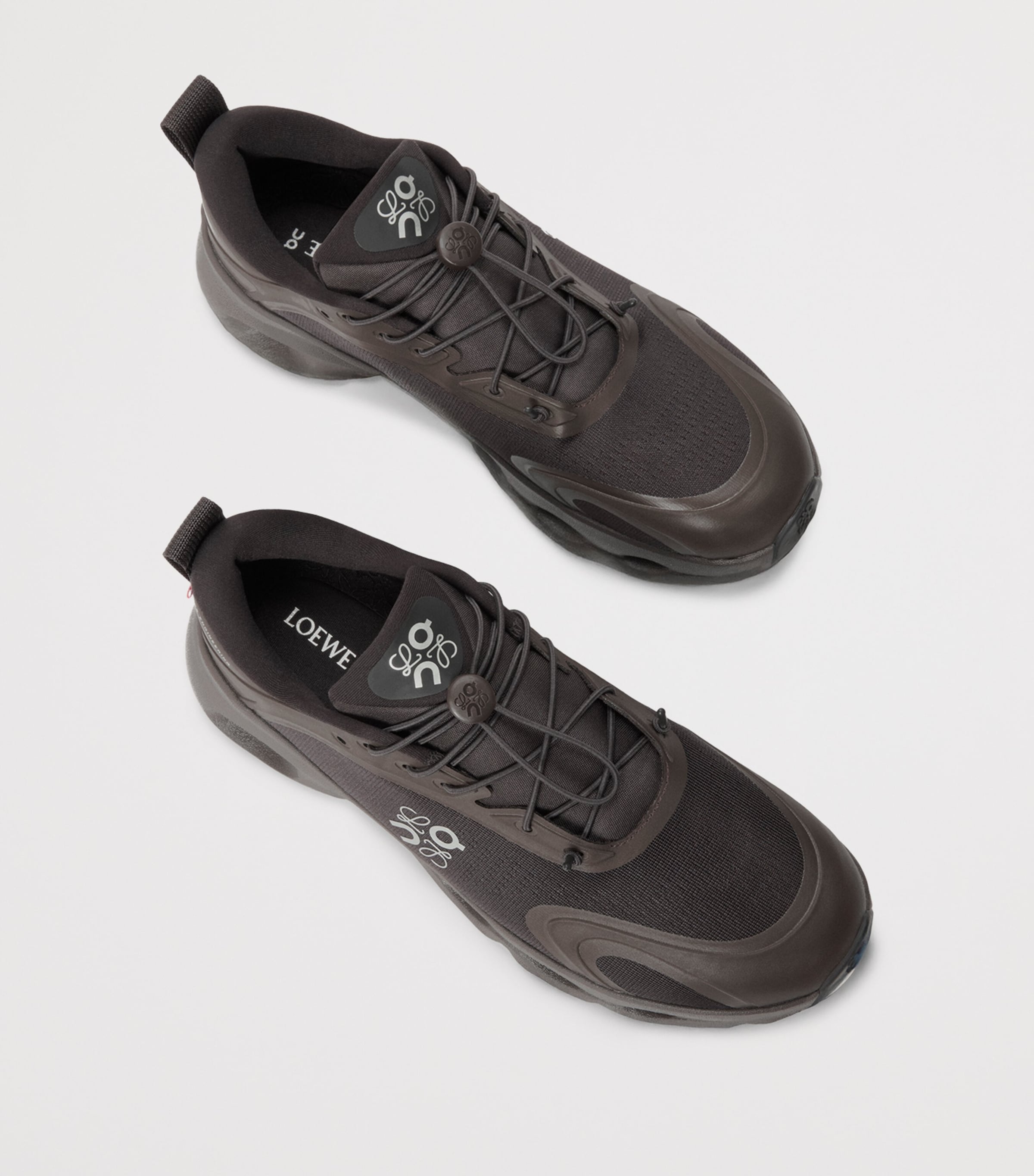 LOEWE x On Cloudsolo Sneakers DARK BROWN/BLACK Image 4