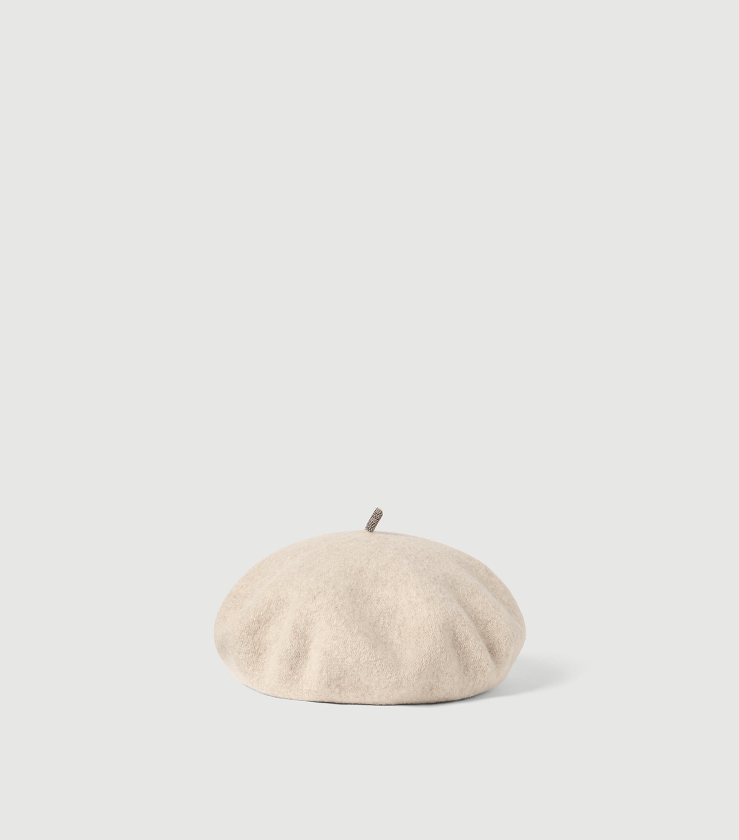 Brunello Cucinelli Wool Beret White Image 3