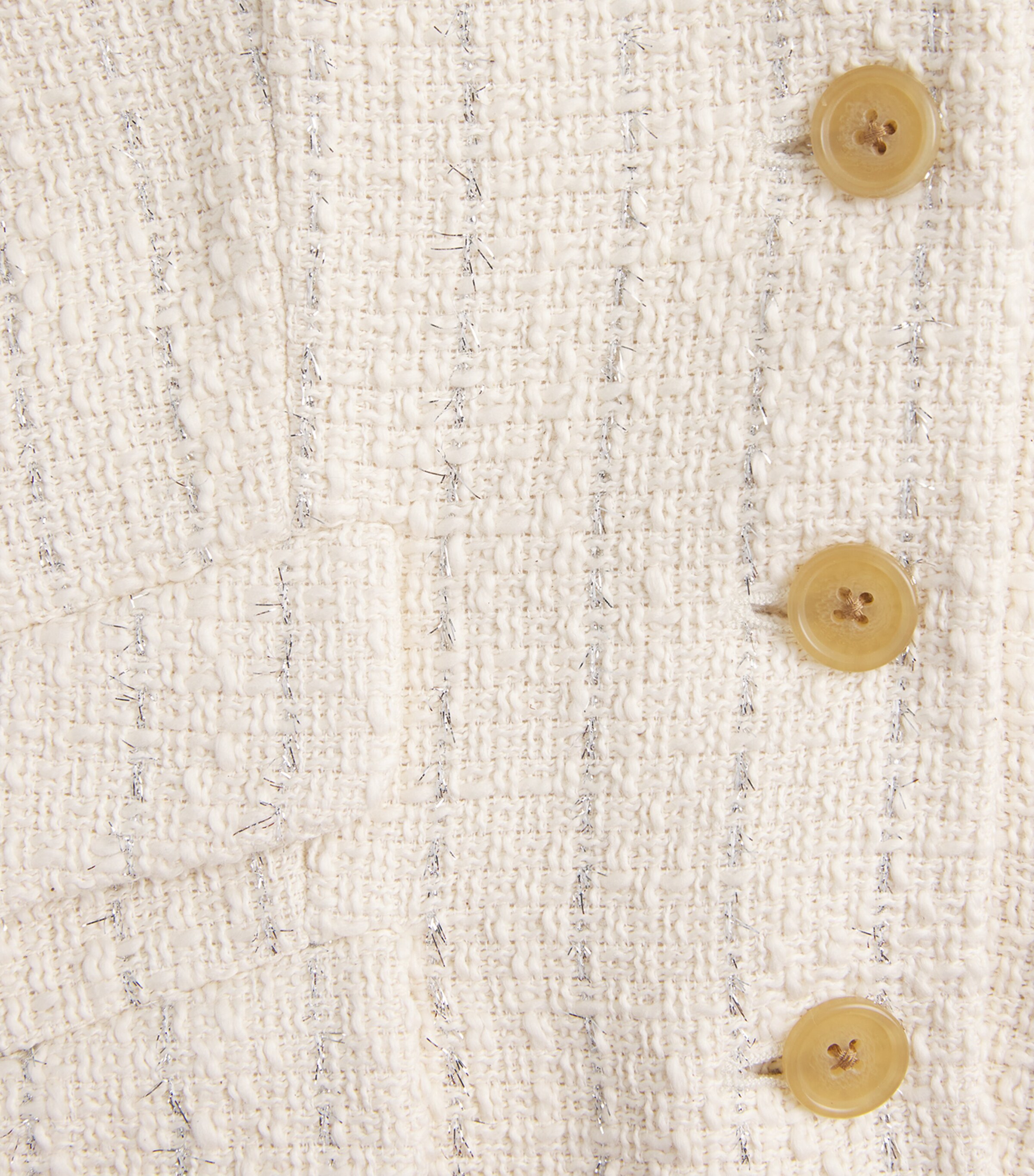 Rag & Bone Womens Metallic Tweed Slade Blazer Ivory Image 5