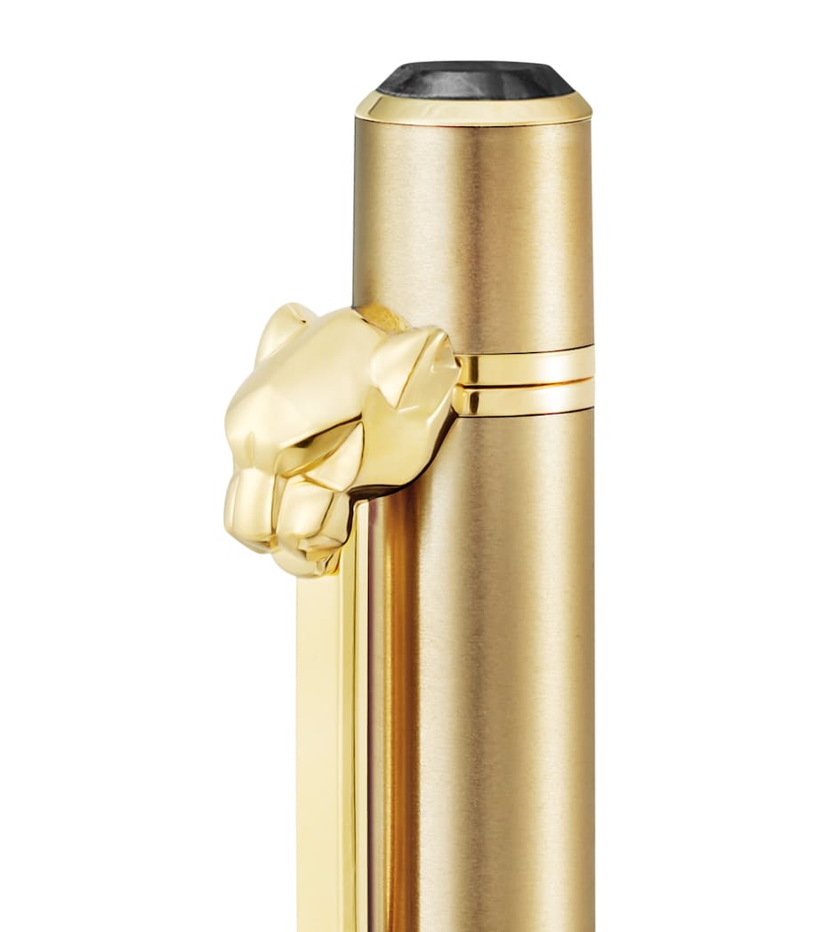 Small Panthère de Cartier Ballpoint Pen GOLD METAL Image 2