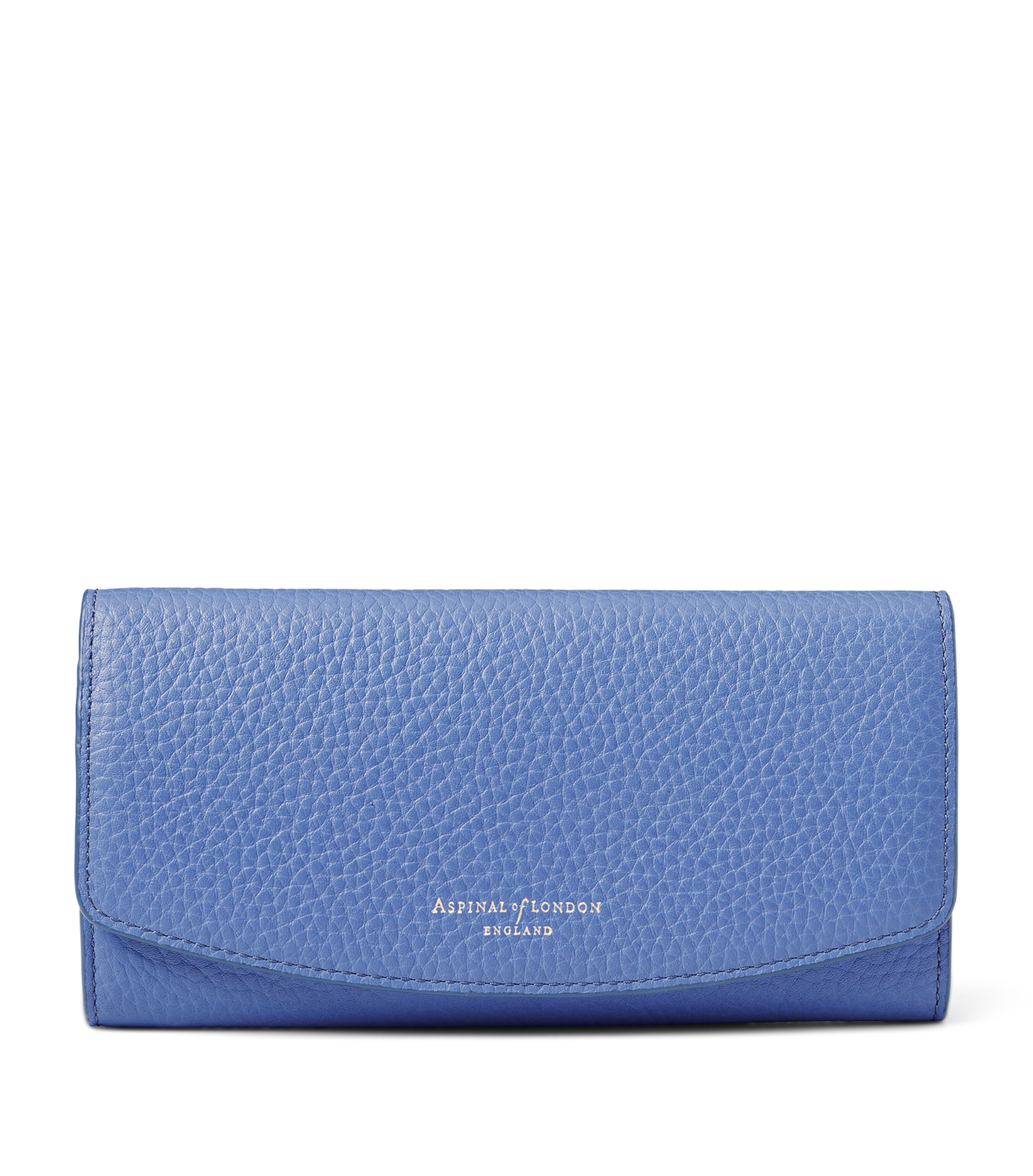 Aspinal Of London Leather Essential Purse In Blue