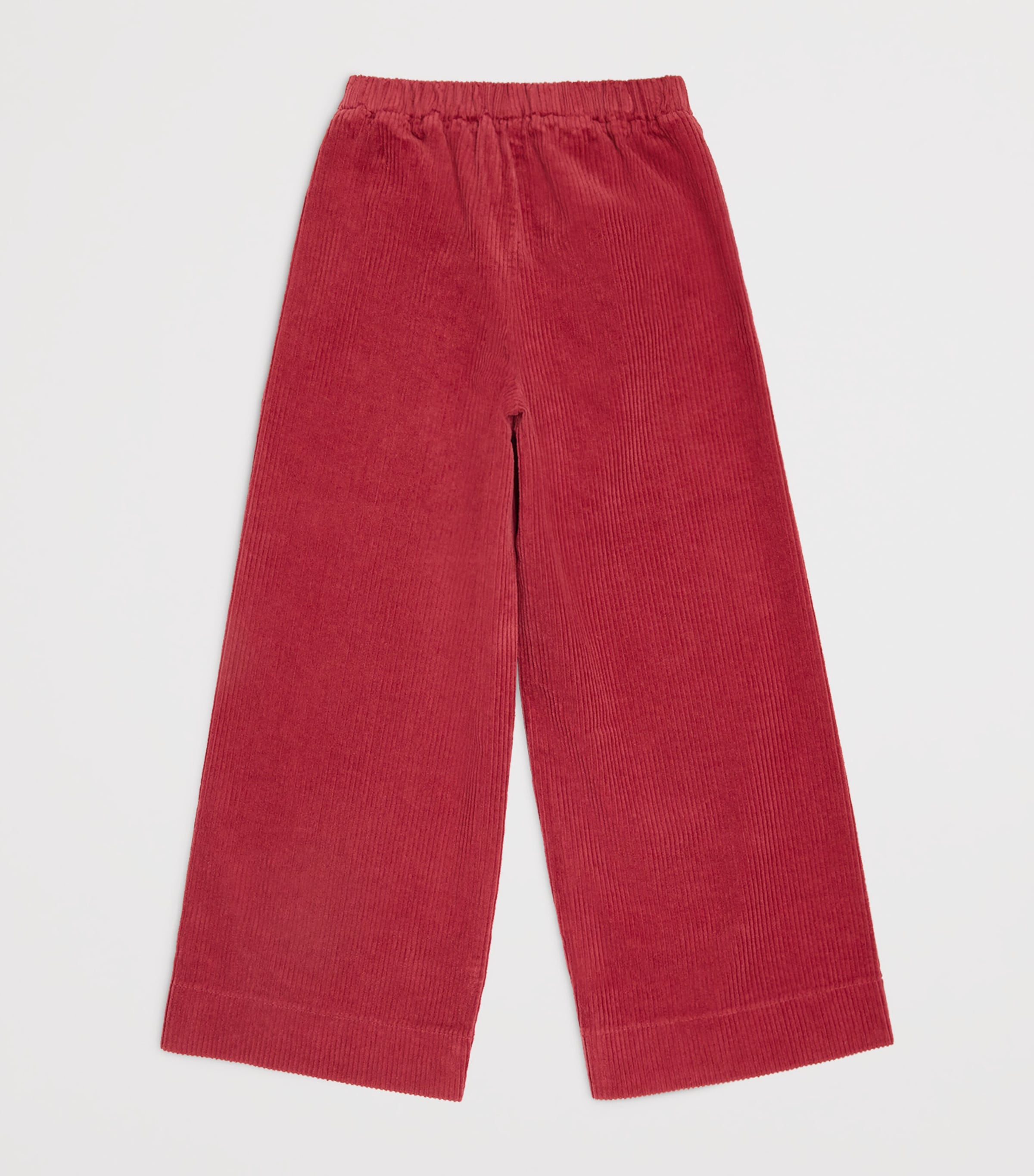Corduroy Wide-Leg Trousers (2-14 Years) 392DARK RED Image 2