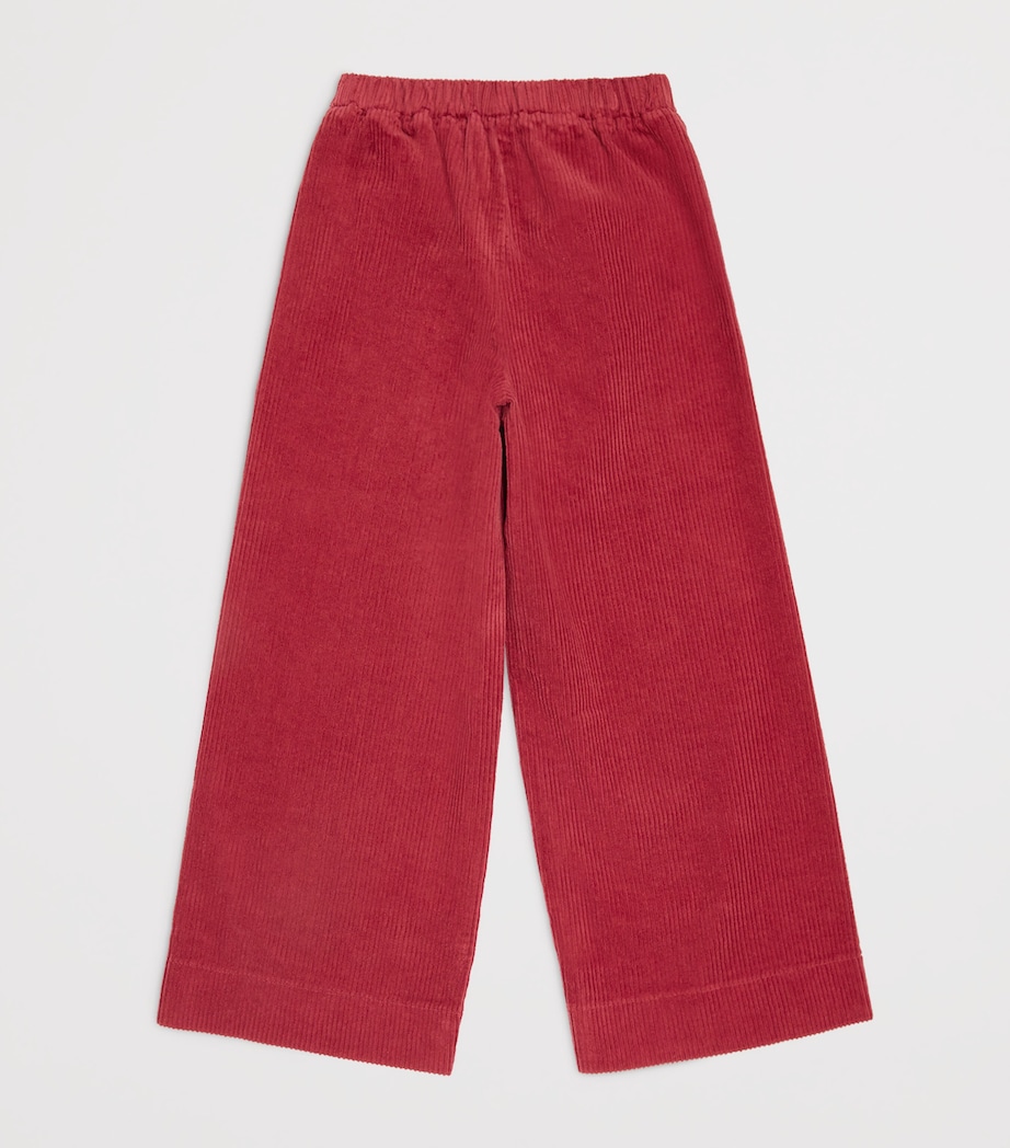 Corduroy Wide-Leg Trousers (2-14 Years) 392DARK RED Image 2