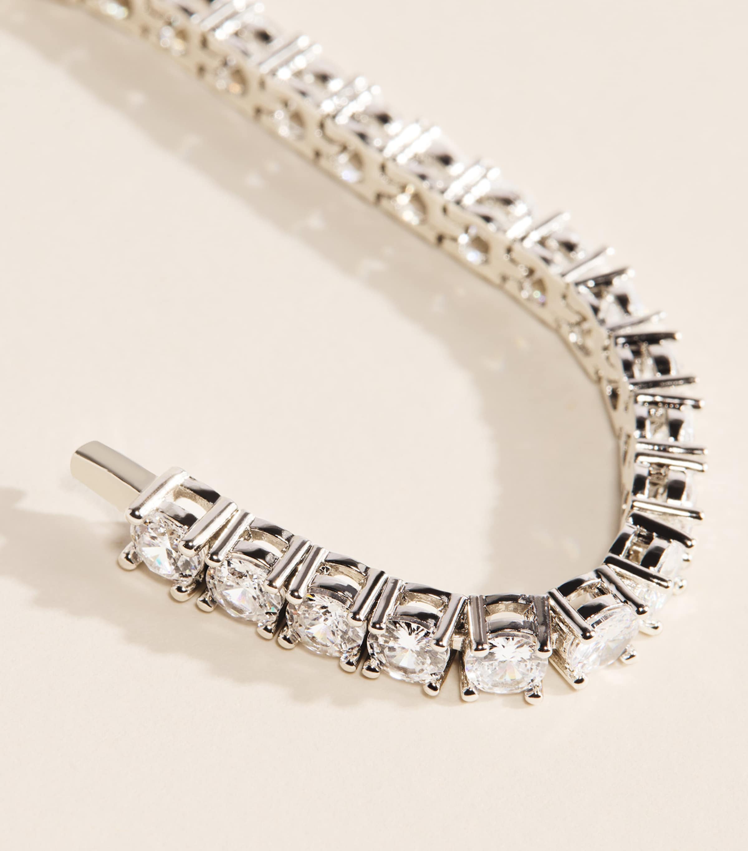 Nialaya Jewelry Silver-Plated Tennis Bracelet Image 4