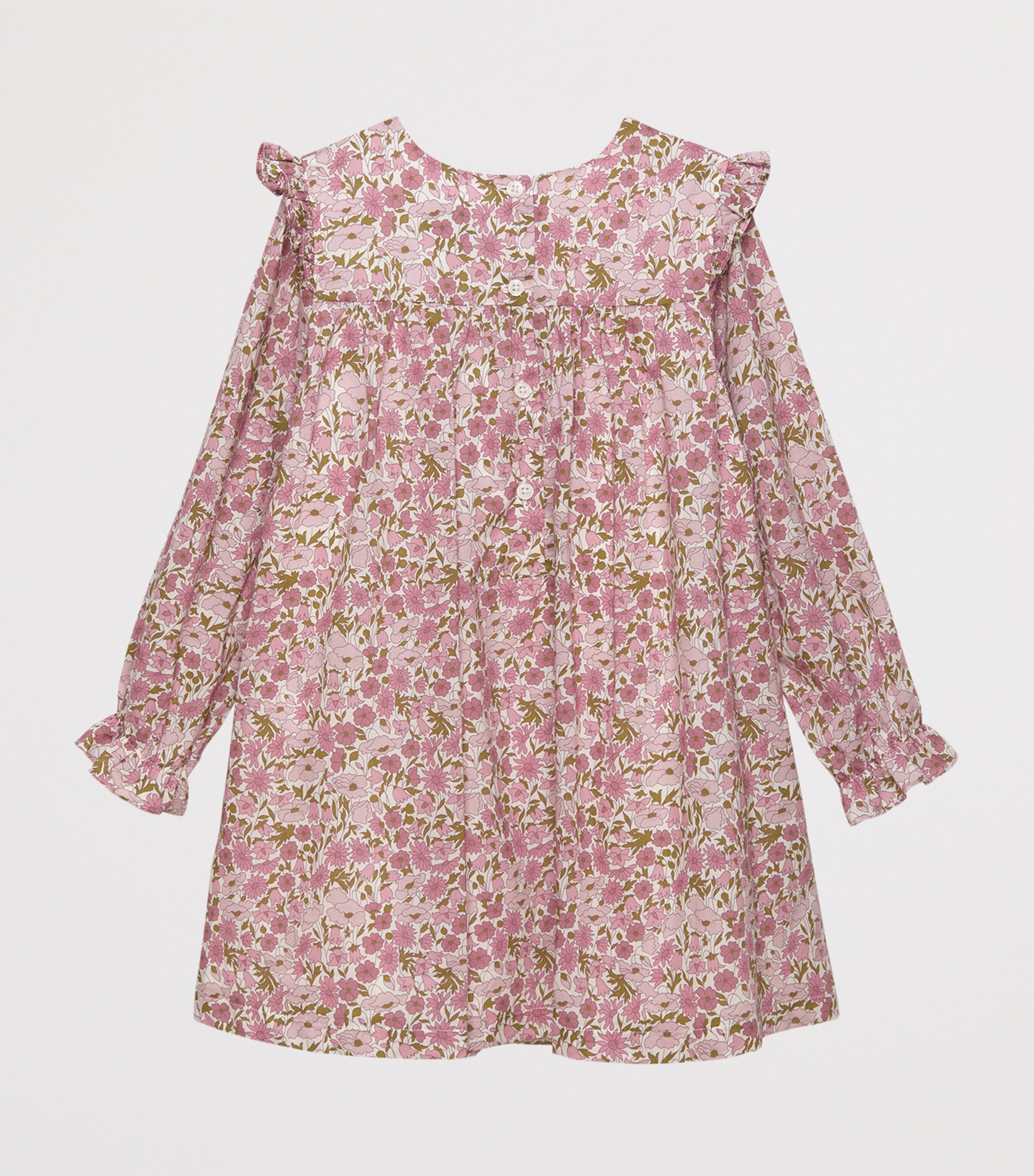 Cotton Ruffle Dress (2-5 Years) PINK POPPY & DAISY Image 2