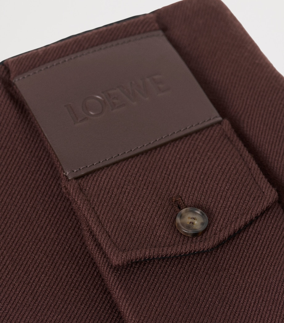 Wool-Silk Pleated Mini Skirt DARK BROWN Image 5