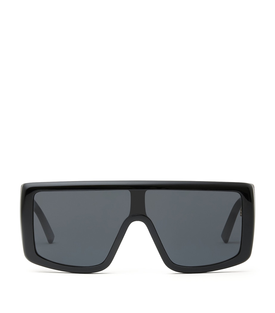 Acetate Square Sunglasses BLACK Image 1