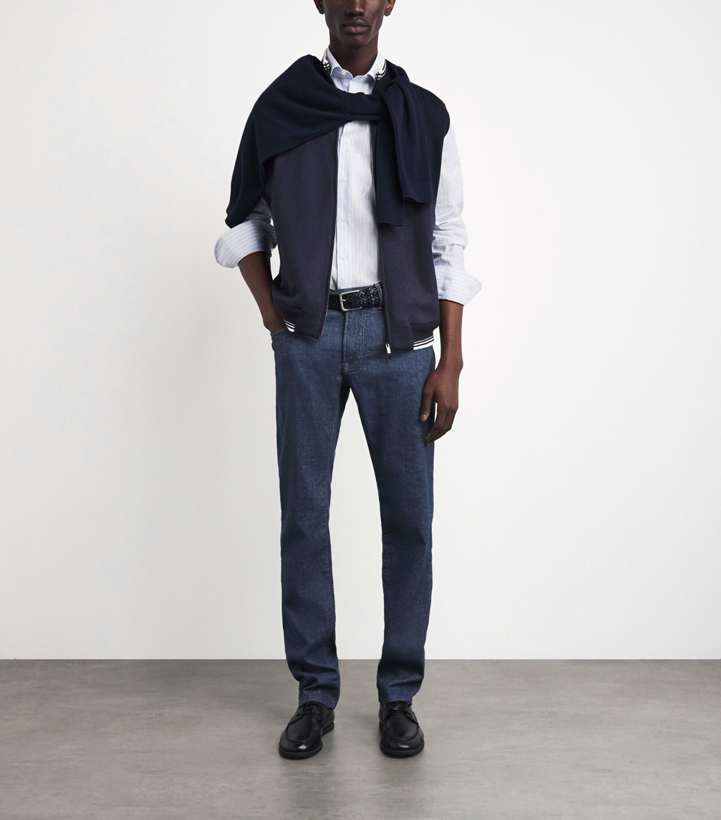 Paul & Shark Mens Cashmere Gilet Blue Image 2