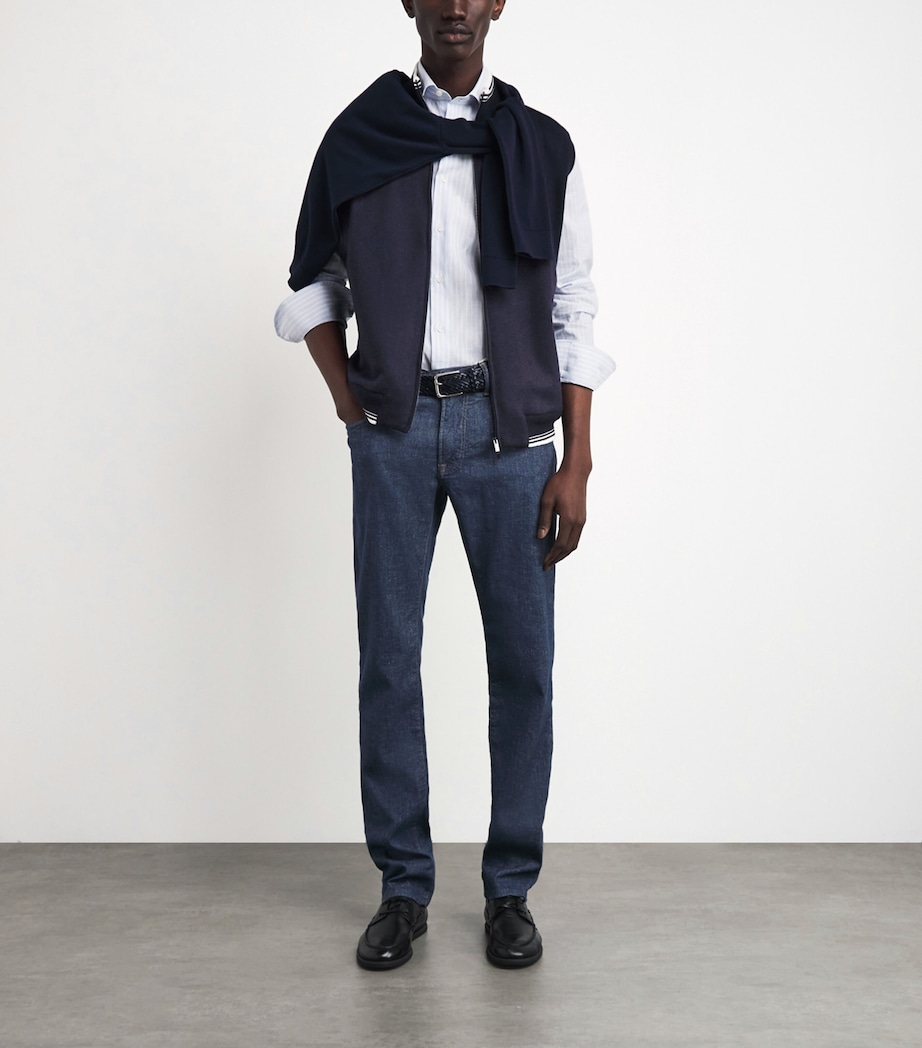 Paul & Shark Mens Cashmere Gilet Blue Image 2