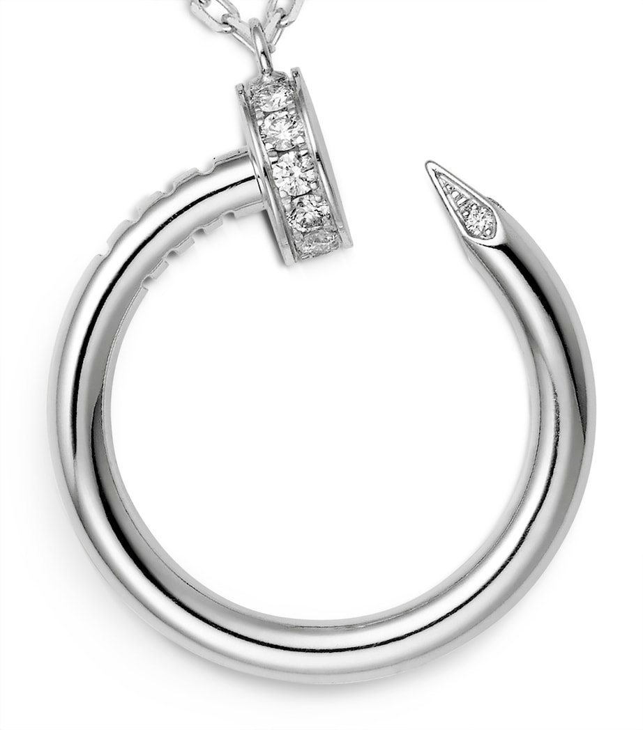 White Gold and Diamond Juste un Clou Necklace WHITE GOLD Image 8