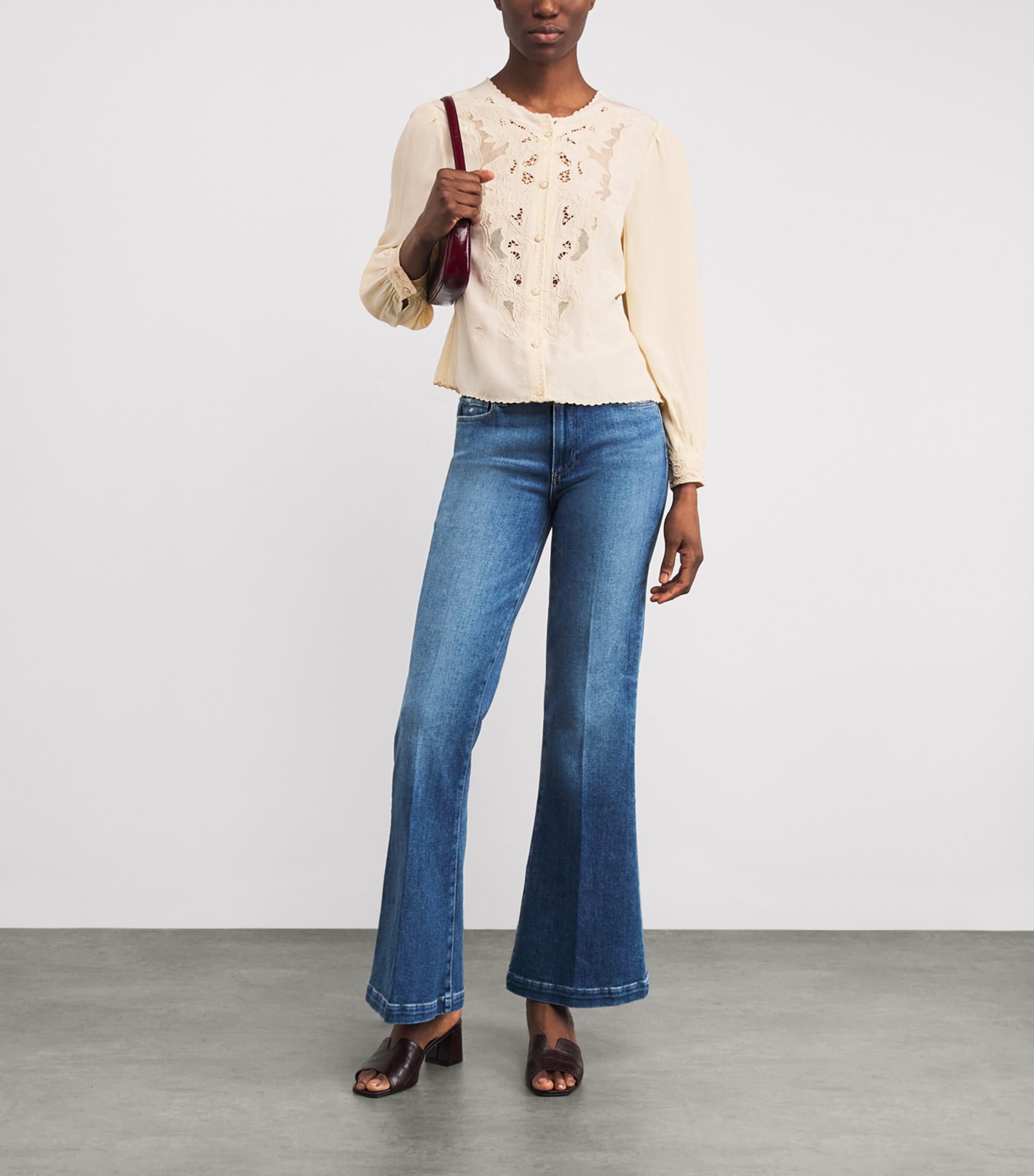 Silk Embroidered Blouse ROSALIE EMB SHELL Image 2