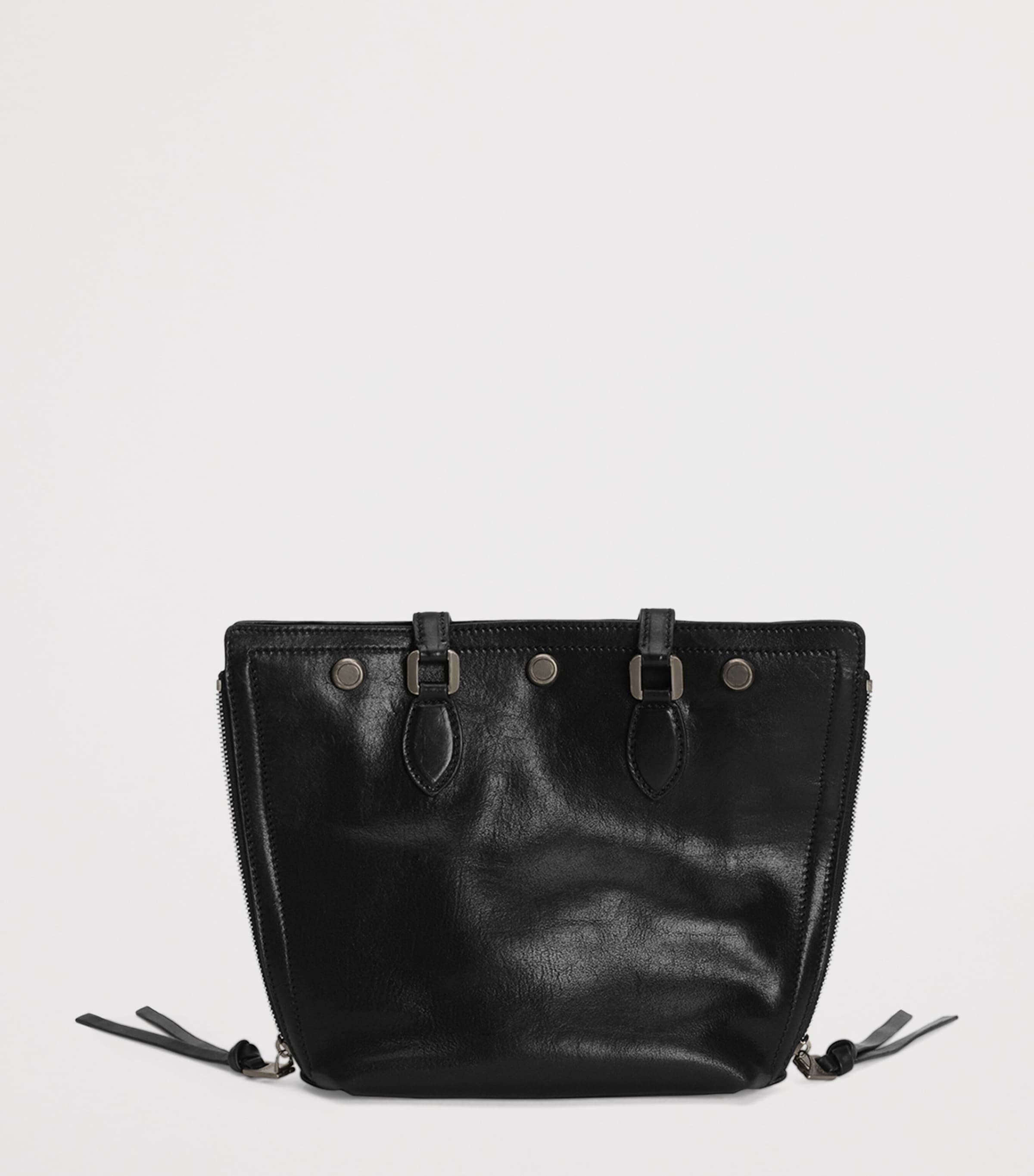 Leather Atene Tote Bag 80999-BLACK Image 4
