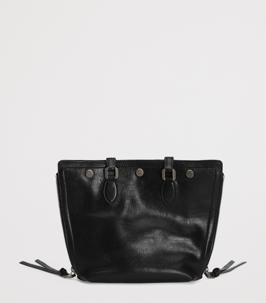 Leather Atene Tote Bag 80999-BLACK Image 4
