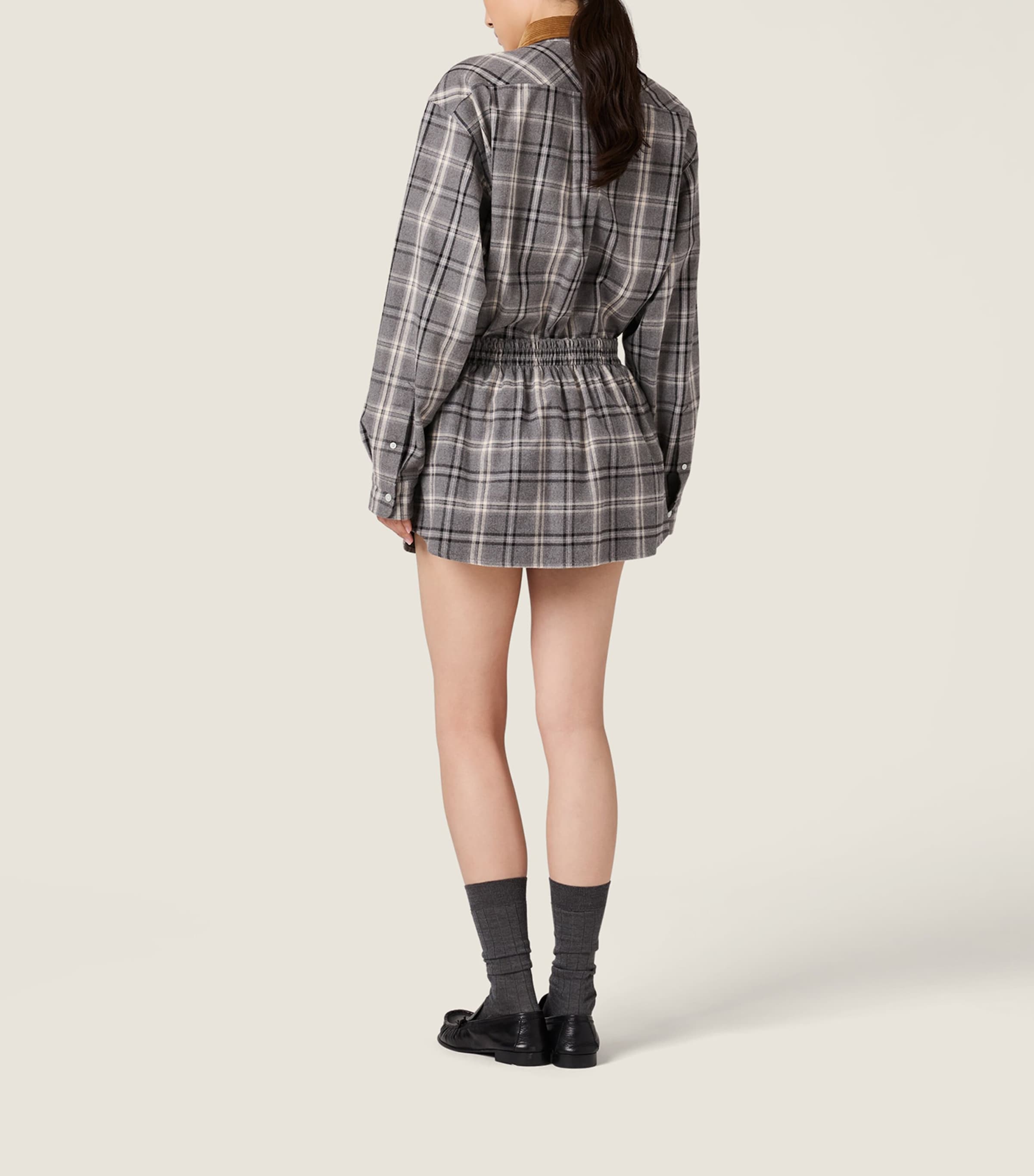 Cotton Flannel Mini Skirt F0480 Image 3