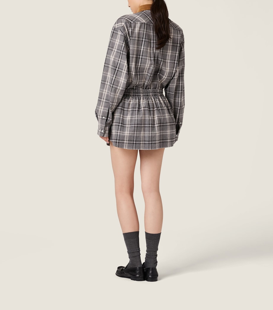 Cotton Flannel Mini Skirt F0480 Image 3