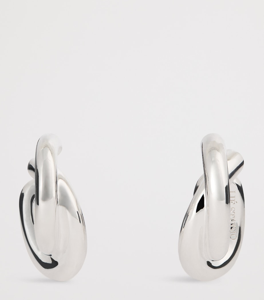 LIÉ STUDIO Sterling Silver The Diana Hoop Earrings Silver Image 3