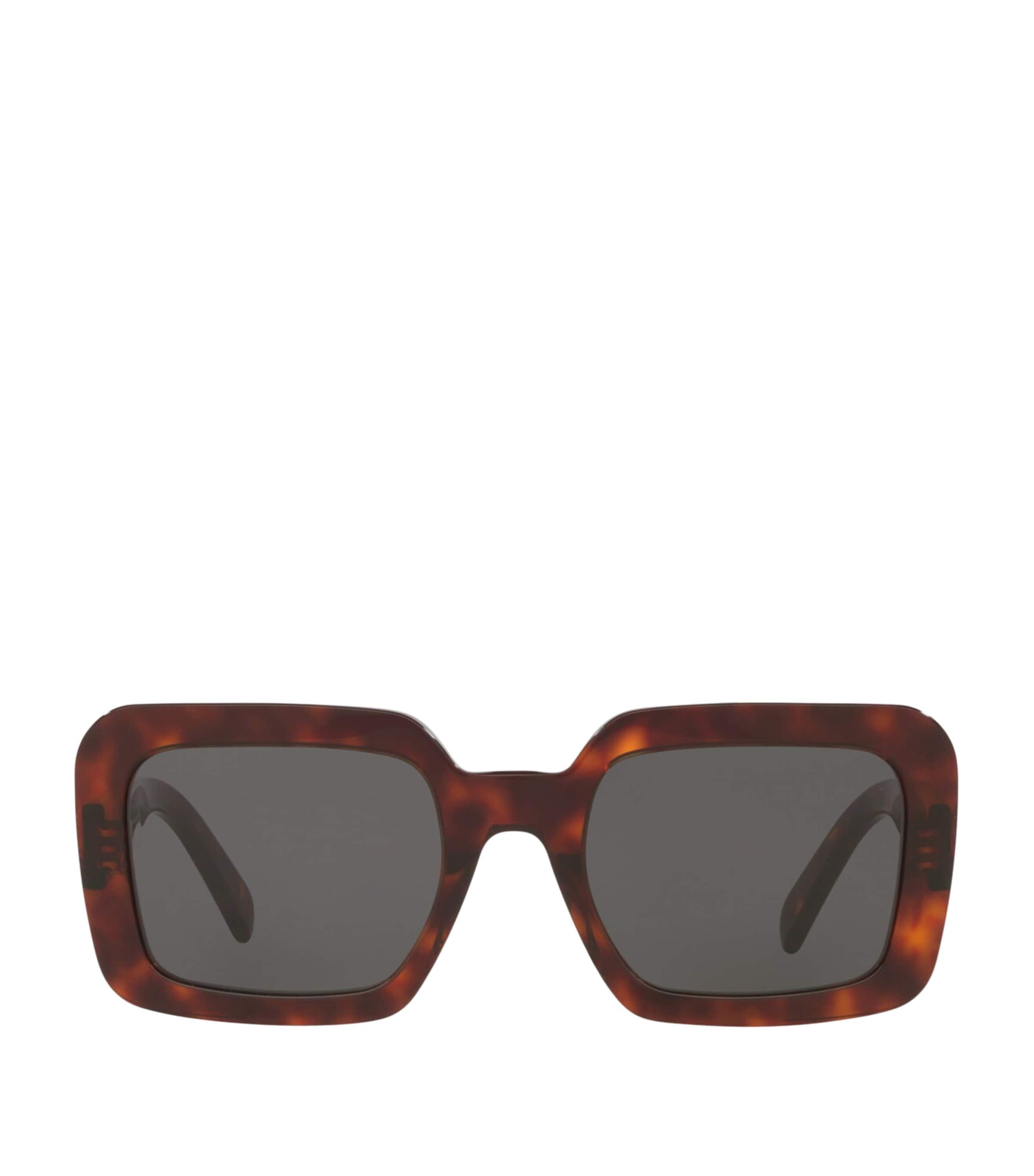 Celine Tortoiseshell Square Triomphe Sunglasses Image 1