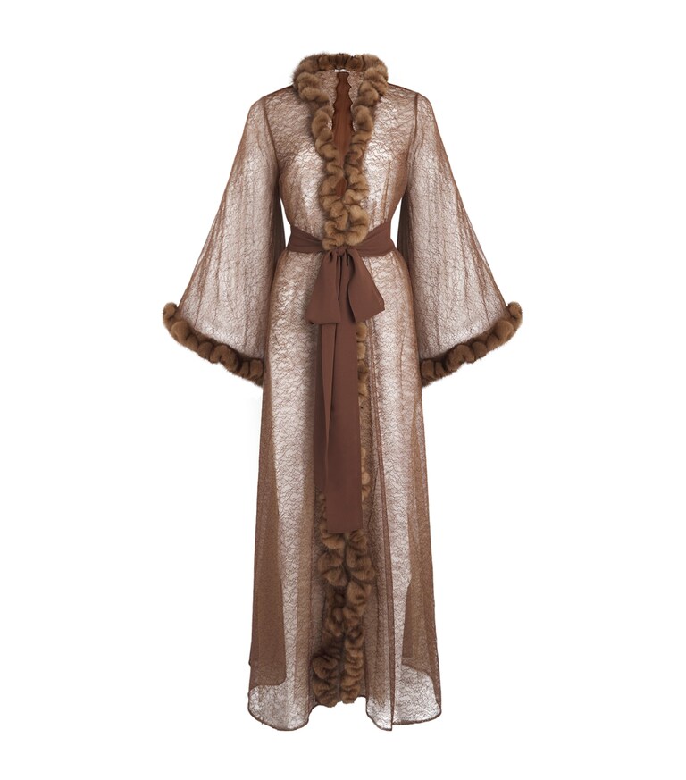 Bmo Robe Rosamosario Brown Mink-Silk Saint Moritz Robe | Harrods HK