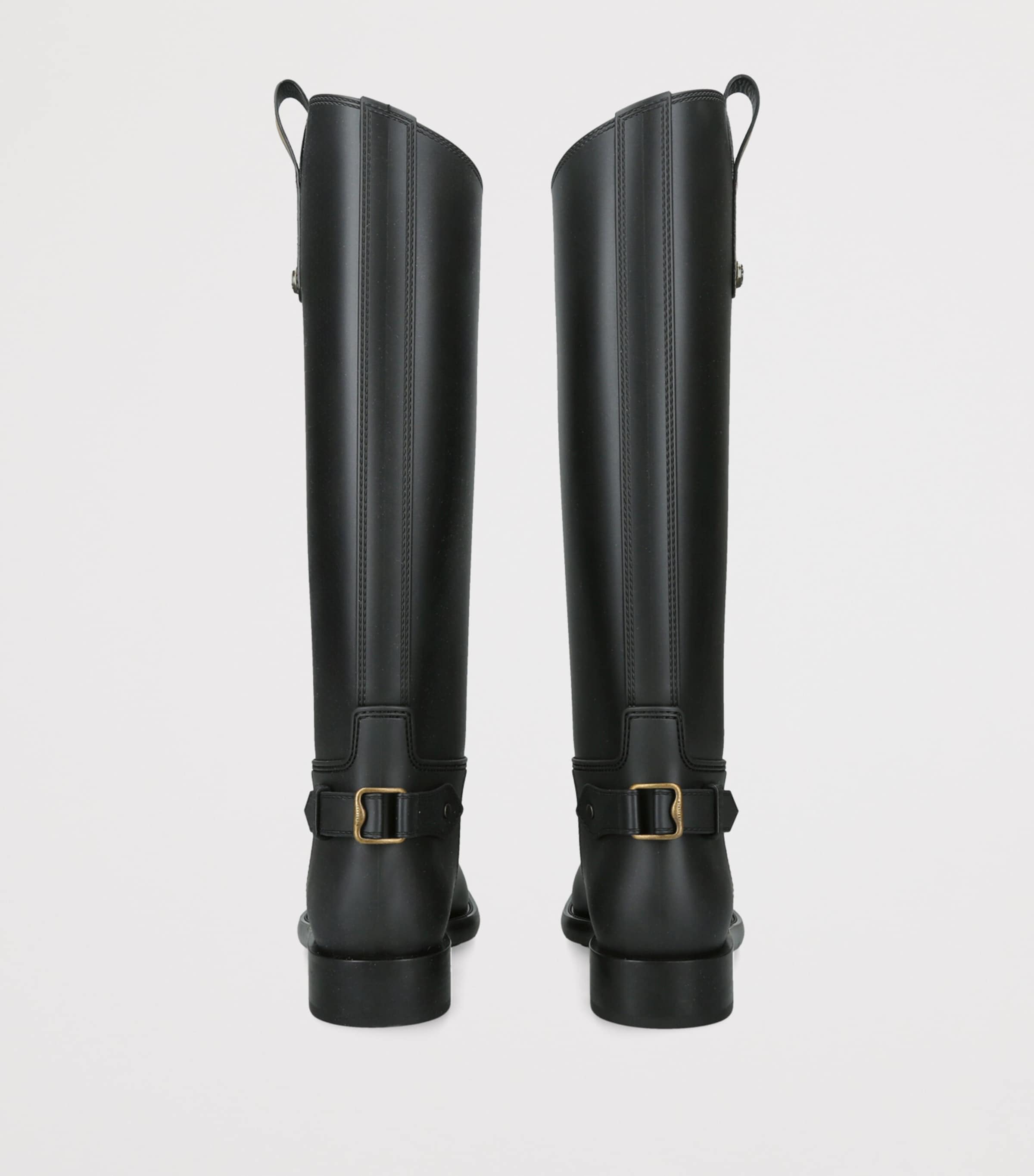 Burberry Cavalier Knee-High Wellington Boots Black Image 2