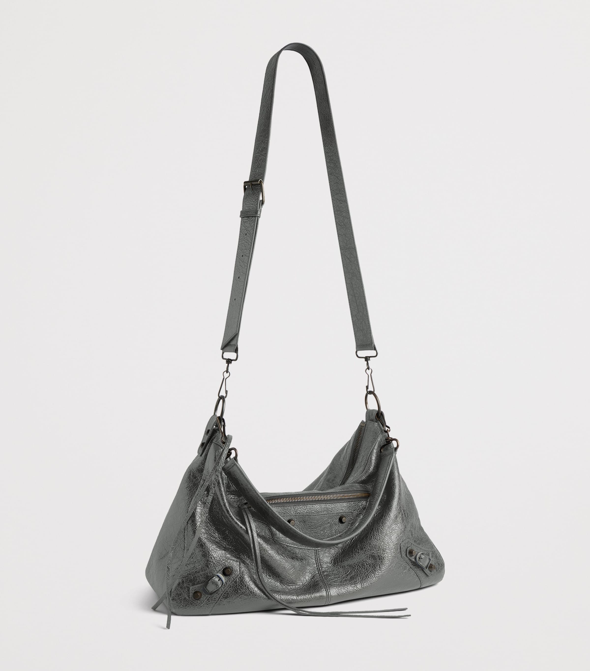 Balenciaga Medium Lambskin Le City Moto Shoulder Bag Image 5
