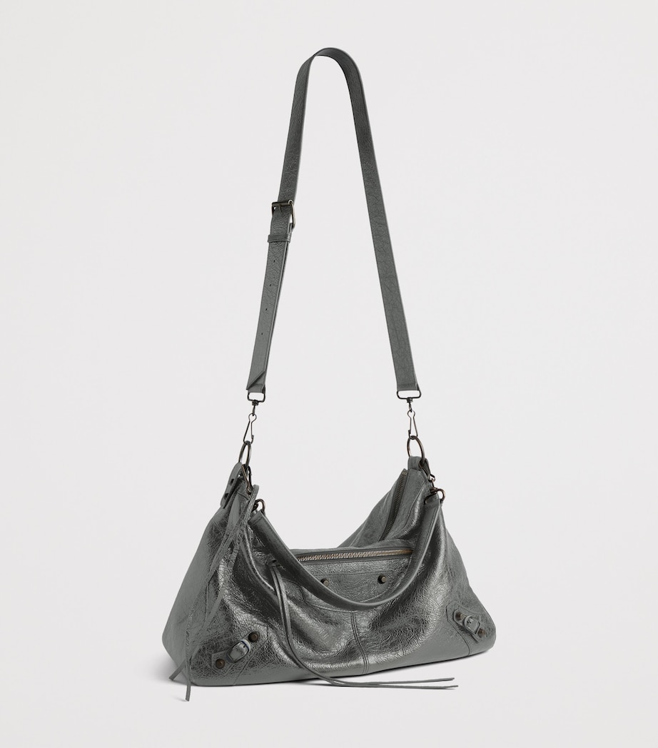 Balenciaga Medium Lambskin Le City Moto Shoulder Bag Image 5