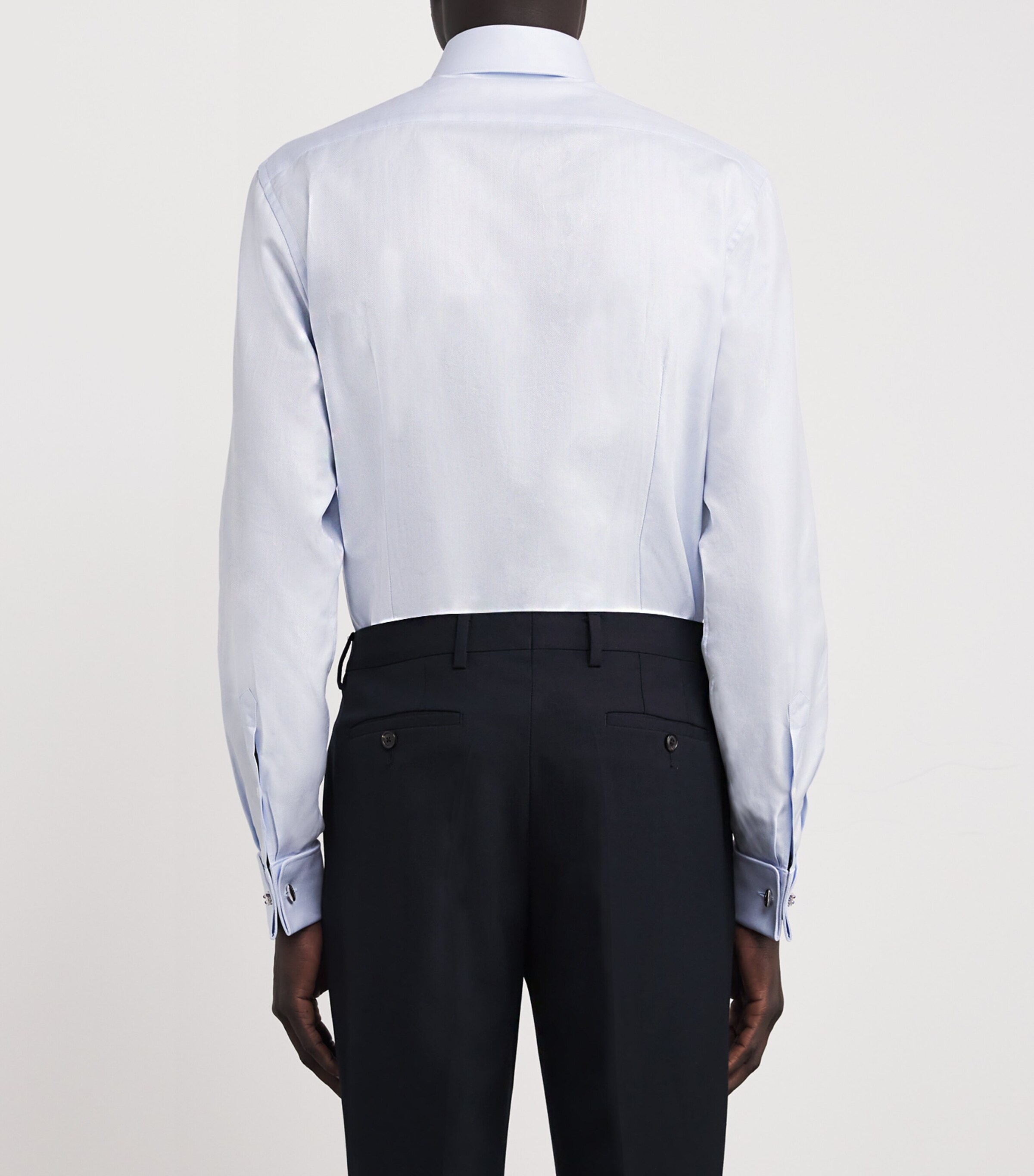 Cotton Formal Shirt 003 CHINA BLUE Image 4