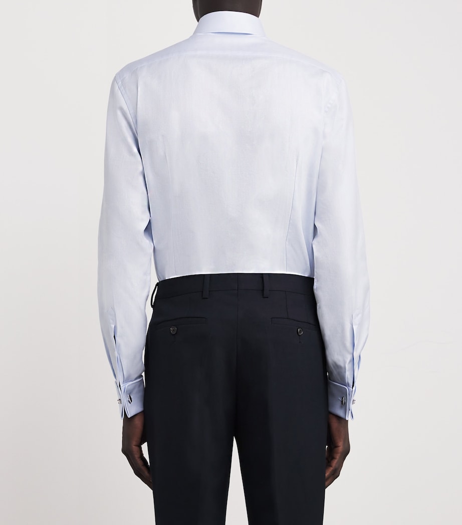 Cotton Formal Shirt 003 CHINA BLUE Image 4