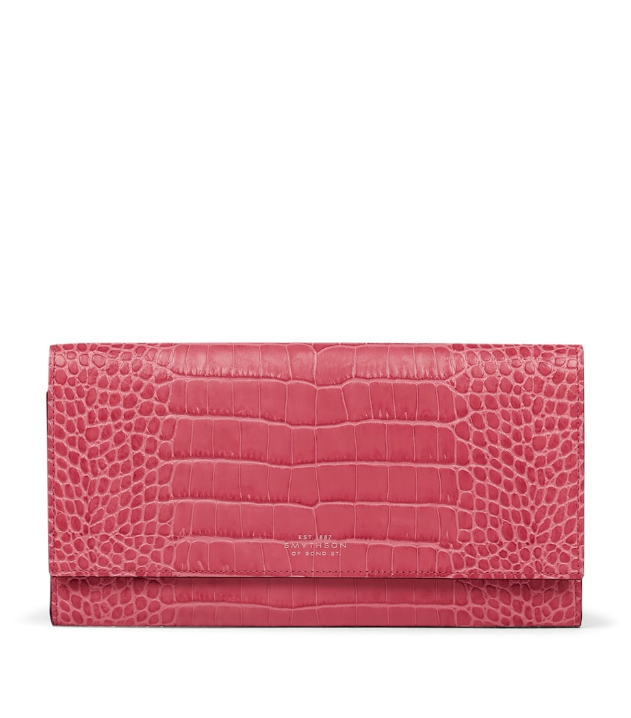 Leather Mara Marshall Travel Wallet RASPBERRY Image 1
