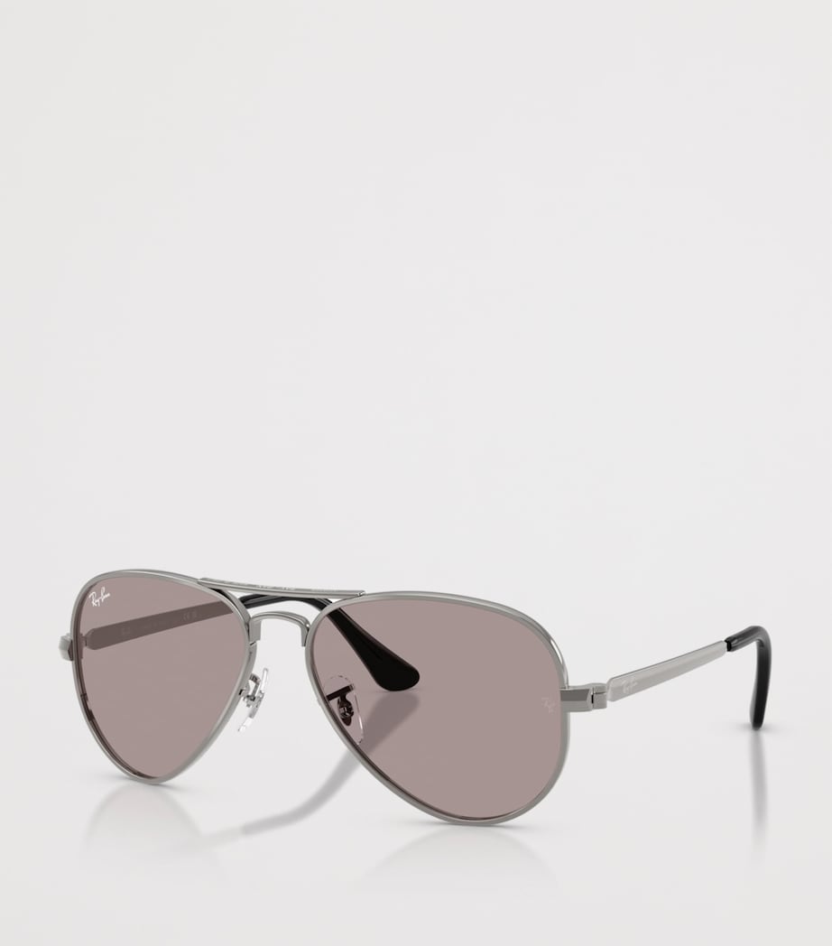 Ray-Ban Aviator Max Summer Capsule Pilot Sunglasses Grey Image 2