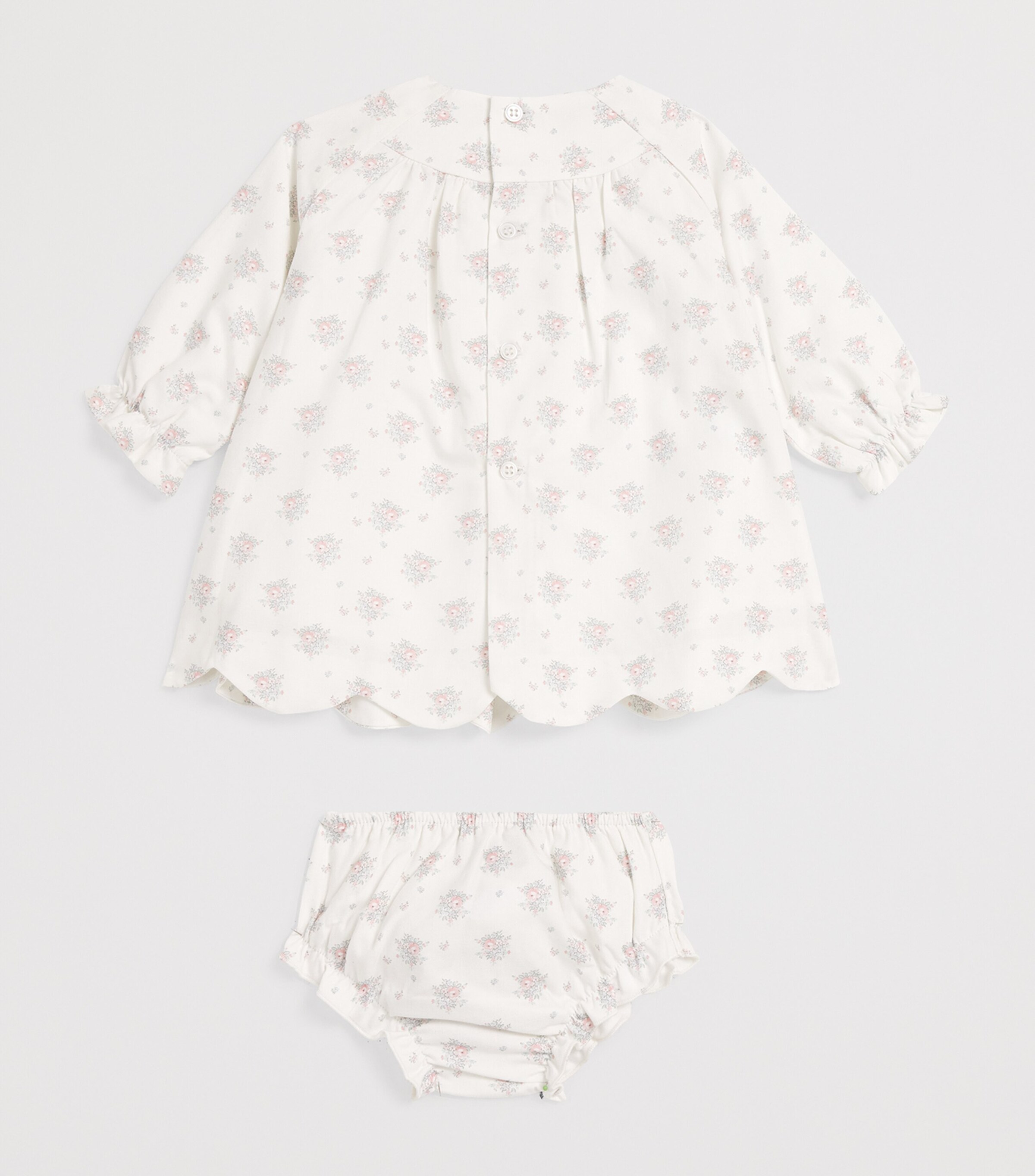 Paz Rodriguez Cotton Floral Semilla Dress and Bloomers Set (1-24 Months) Image 2