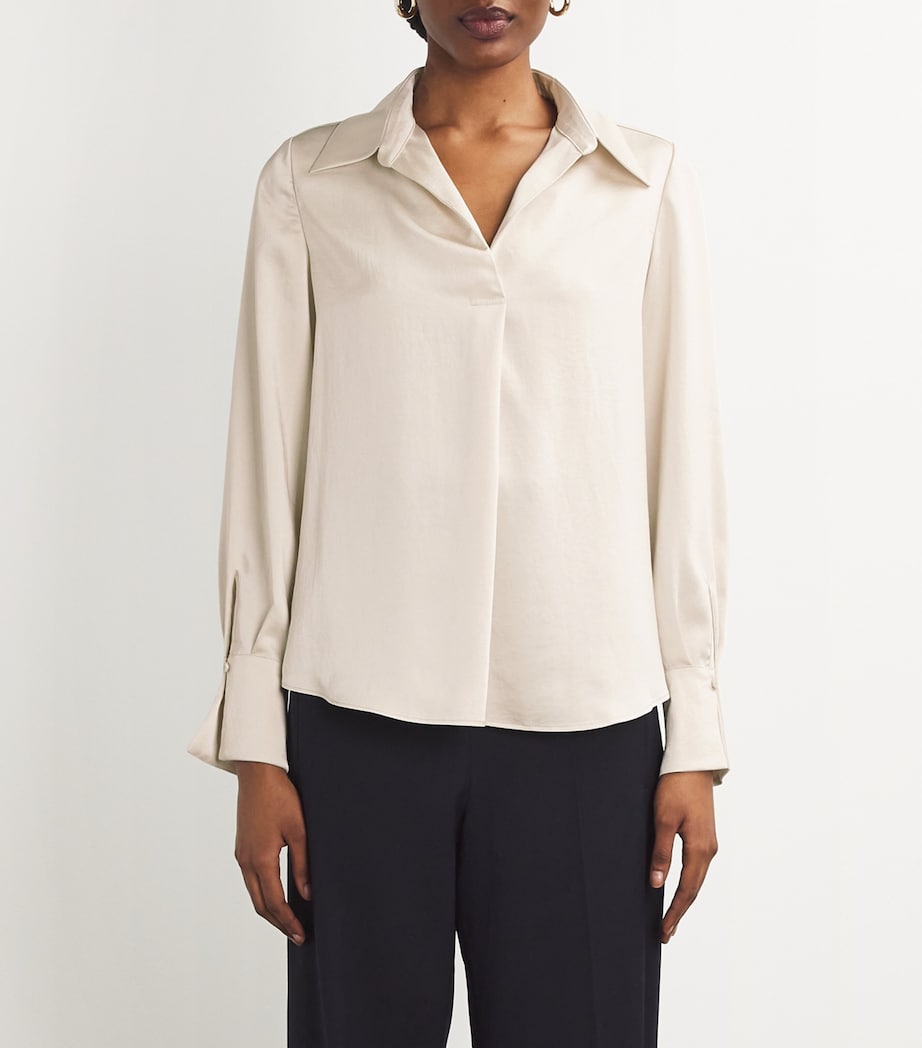 Satin Shirt ICE BEIGE Image 3