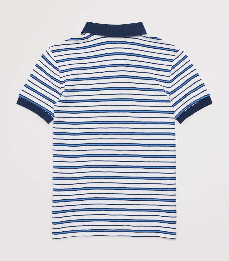 Cotton Stripe Polo Shirt (6-14 Years) MULTI Image 2