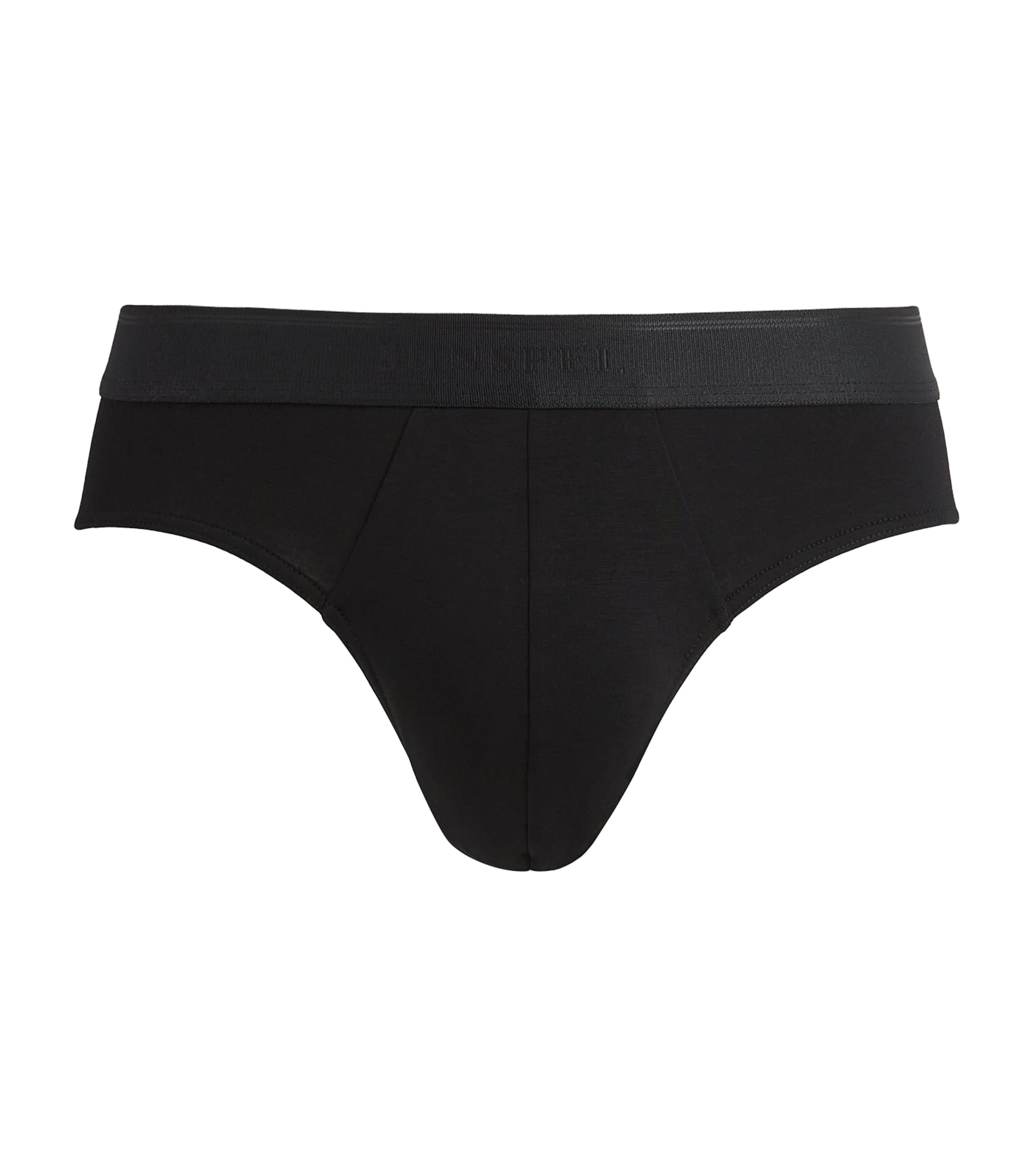 Tencel-Blend Stretch Briefs BKAA - BLACK Image 1