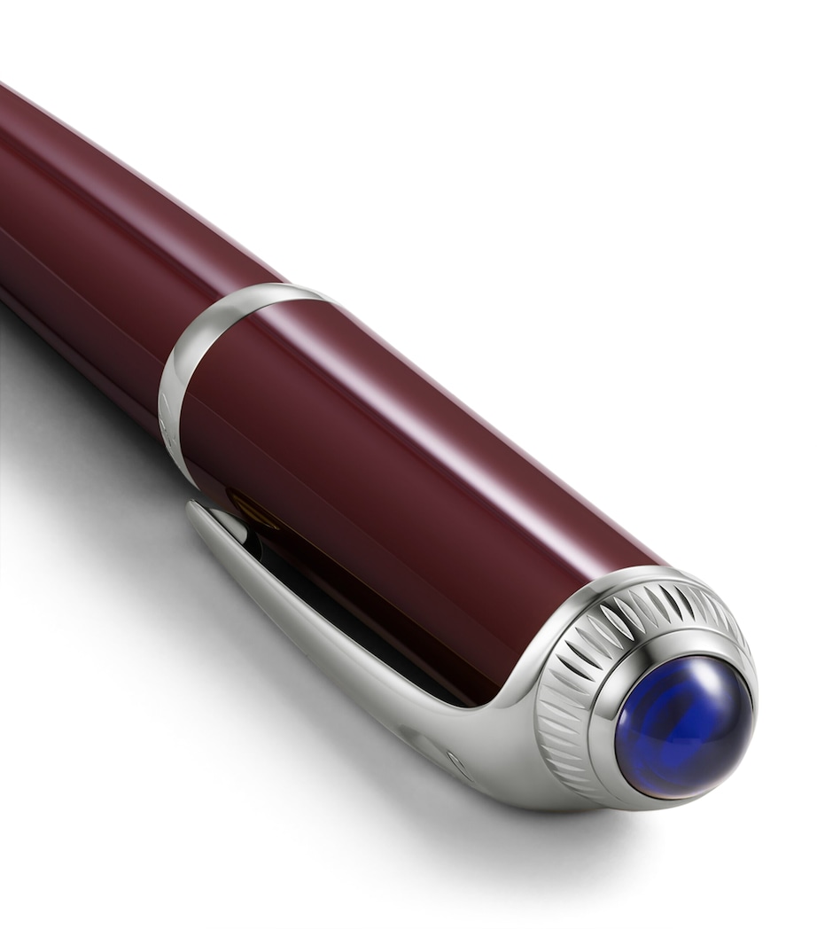 R de Cartier Ballpoint Pen BURGUNDY & SILVER Image 3