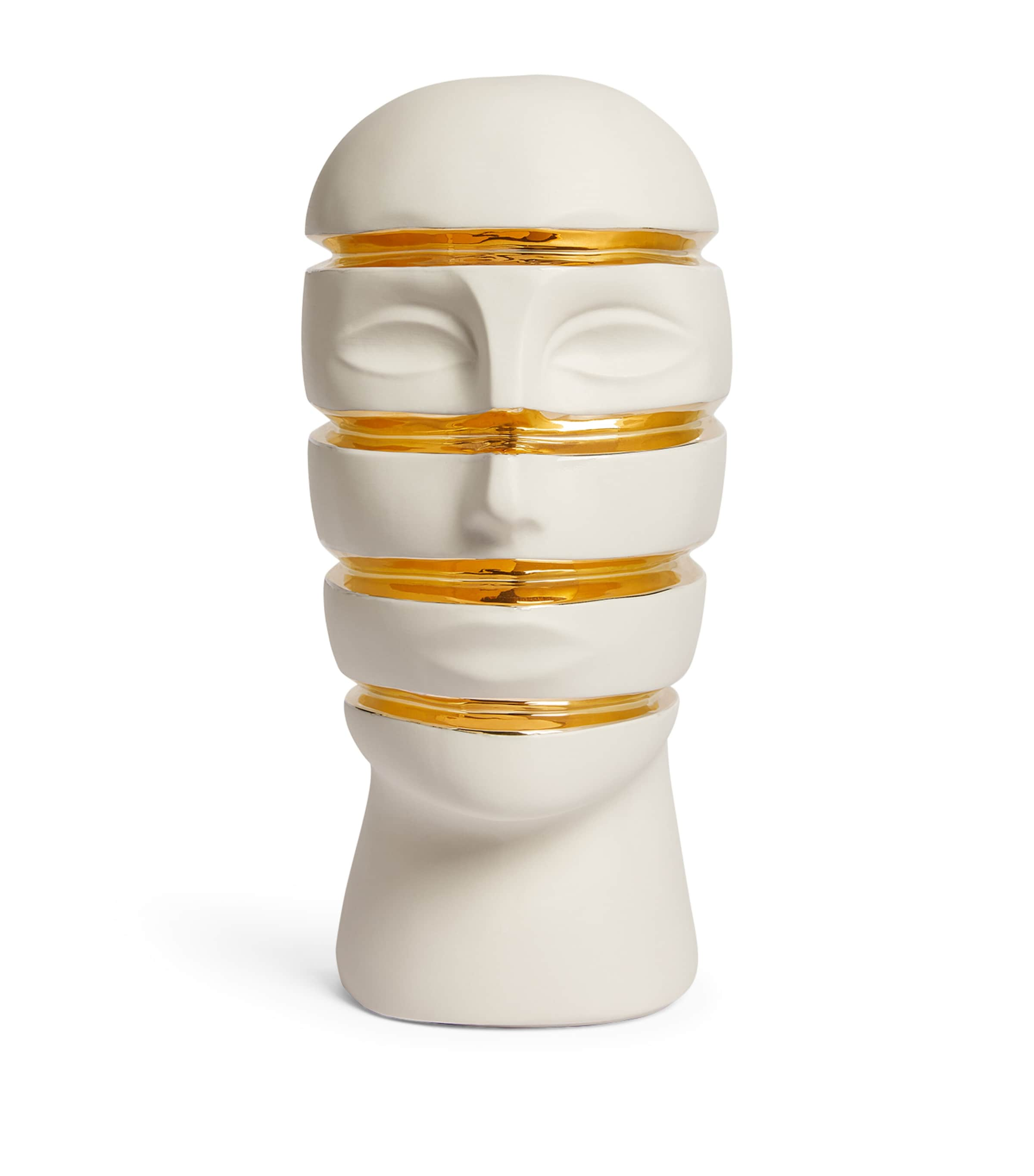 Jonathan Adler Atlas Sliced Porcelain Bust In White