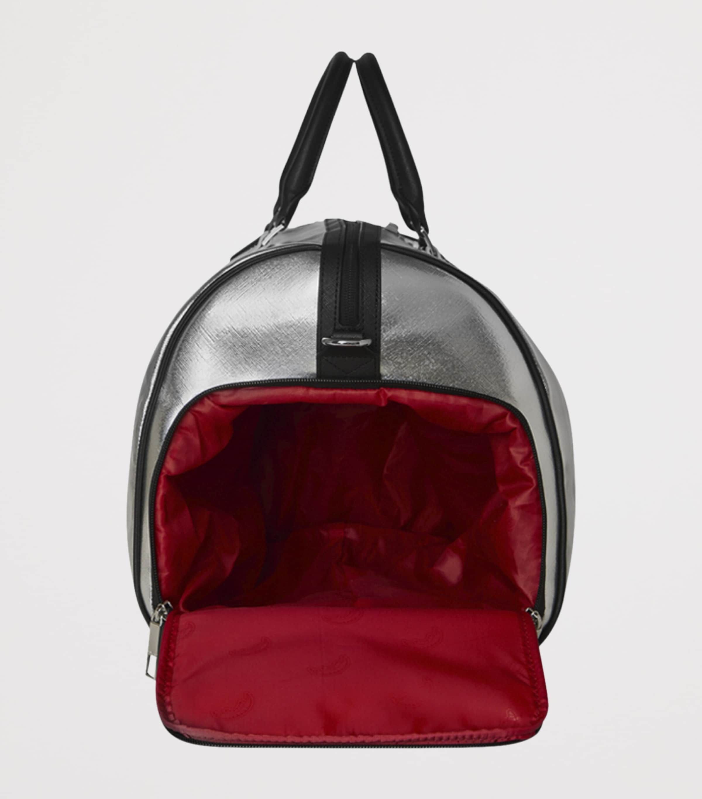 Sprayground Silver Side Drip Duffle Bag Silver Side Drip Image 3