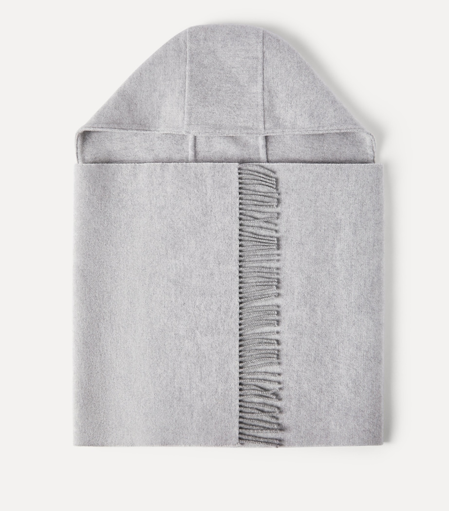 Brunello Cucinelli Wool-Cashmere Hooded Scarf Image 3