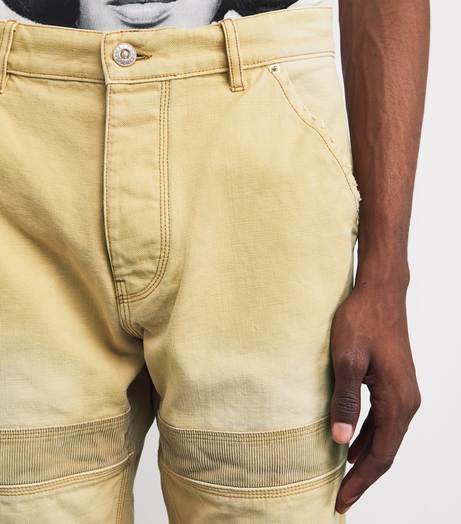Japanese Canvas Sierra Straight Trousers SAND / BROWN Image 6