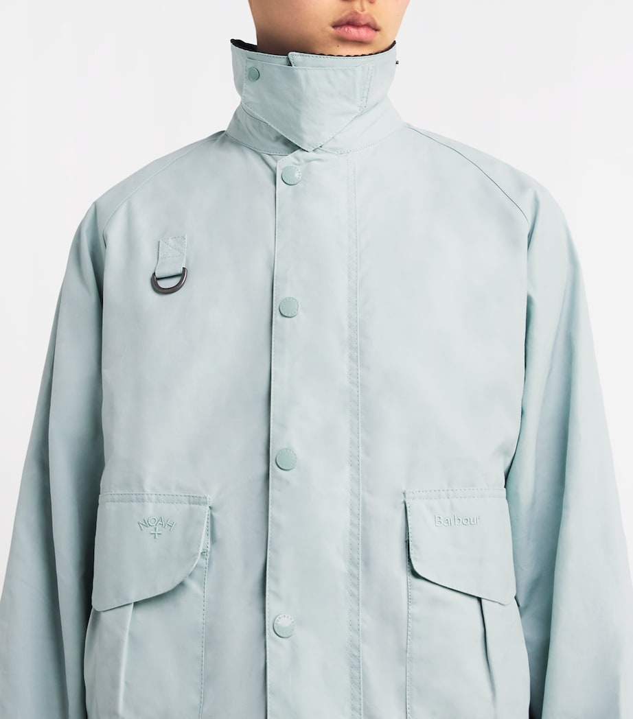 Barbour Mens x NOAH Wading Jacket Ice Blue Image 6