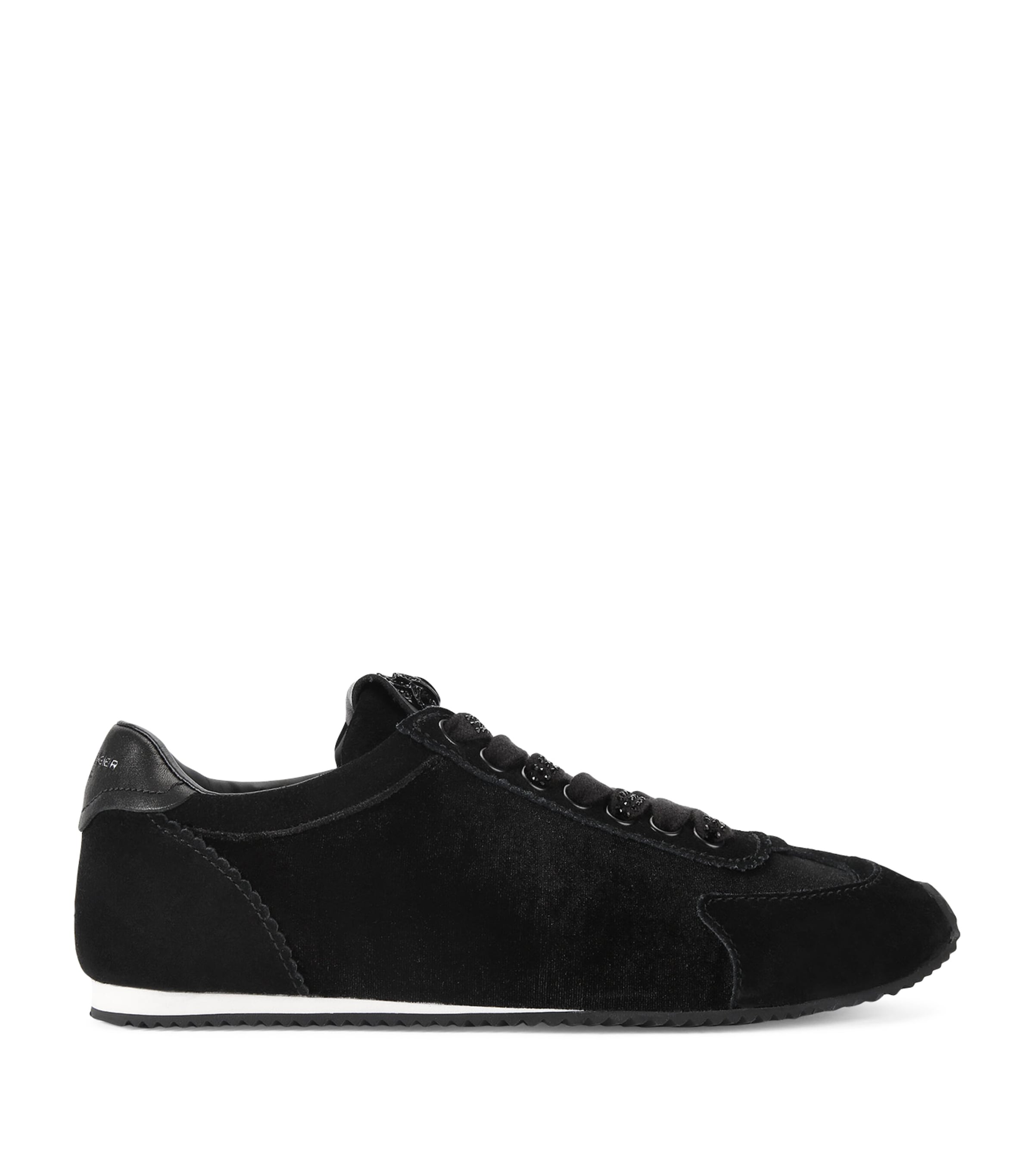 Kurt Geiger London Velvet Islington Low-Top Sneakers | Women Shoes | Trainers | Low-Top Trainers | Designers | Kurt Geiger London
