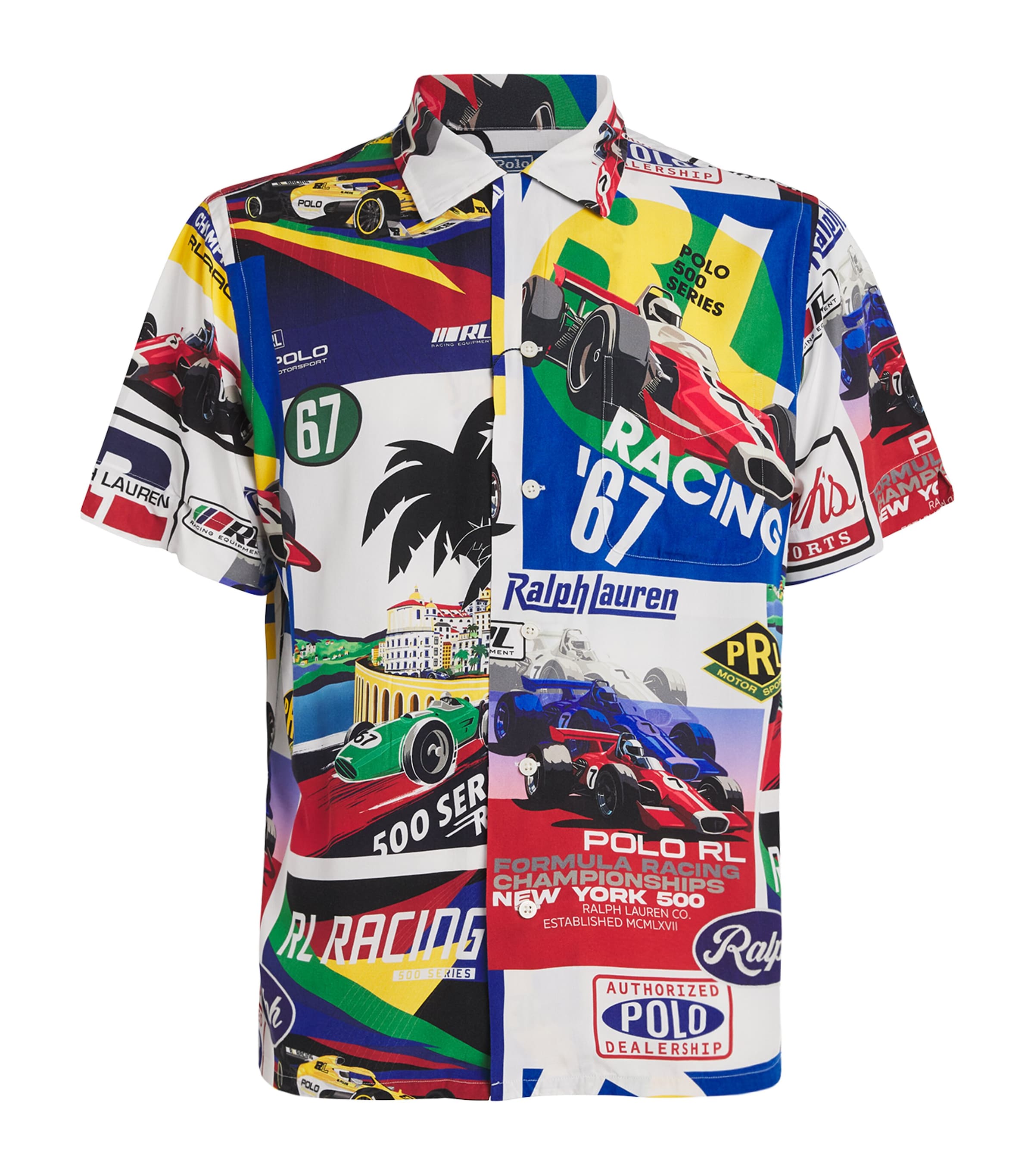 美品　刺繍polo RalphLauren 希少　TEAM RACING Polo Ralph Lauren Racing Poster Shirt | Harrods US