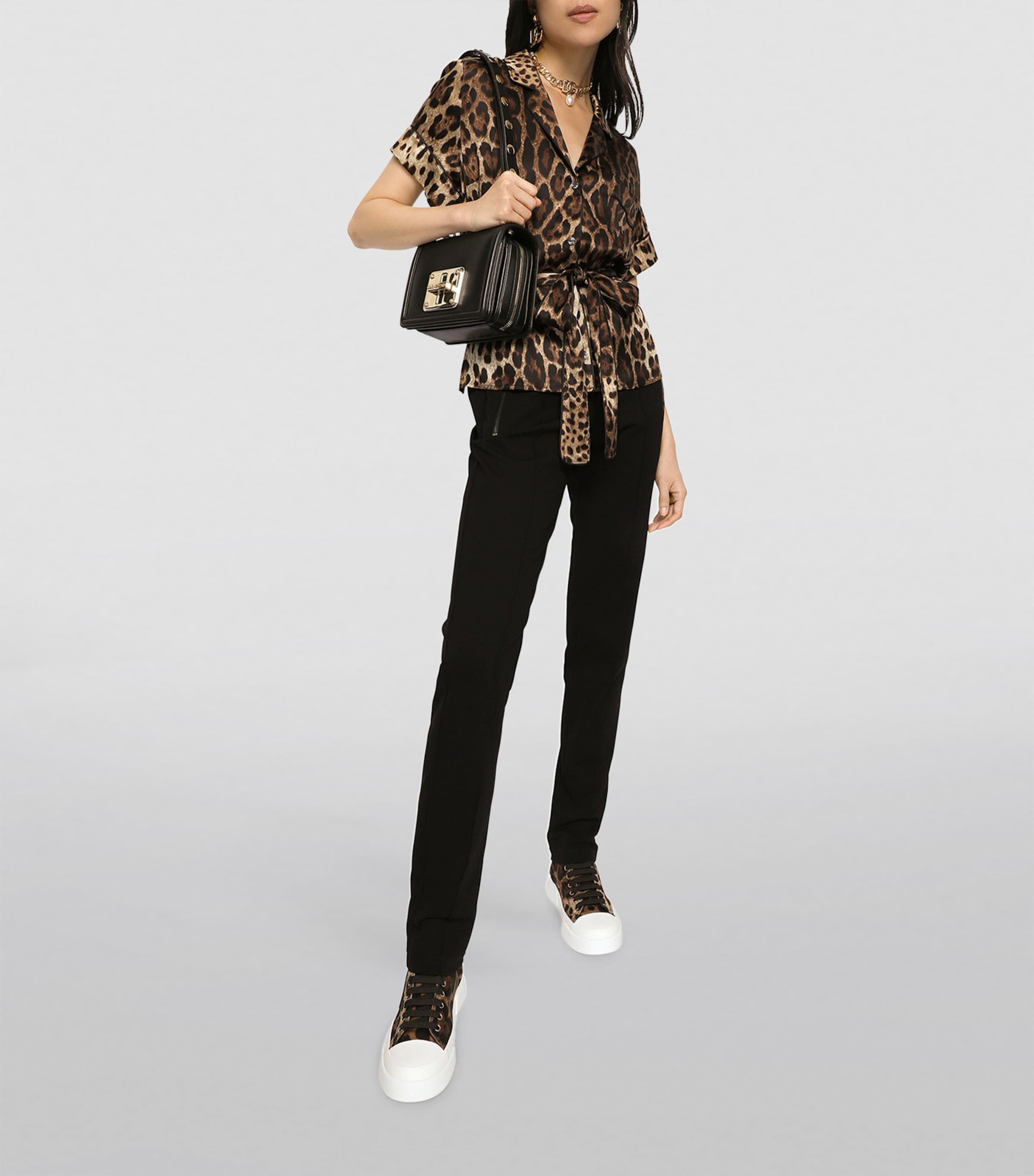 Stretch-Silk Belted Shirt HY13M-LEO NEW Image 2