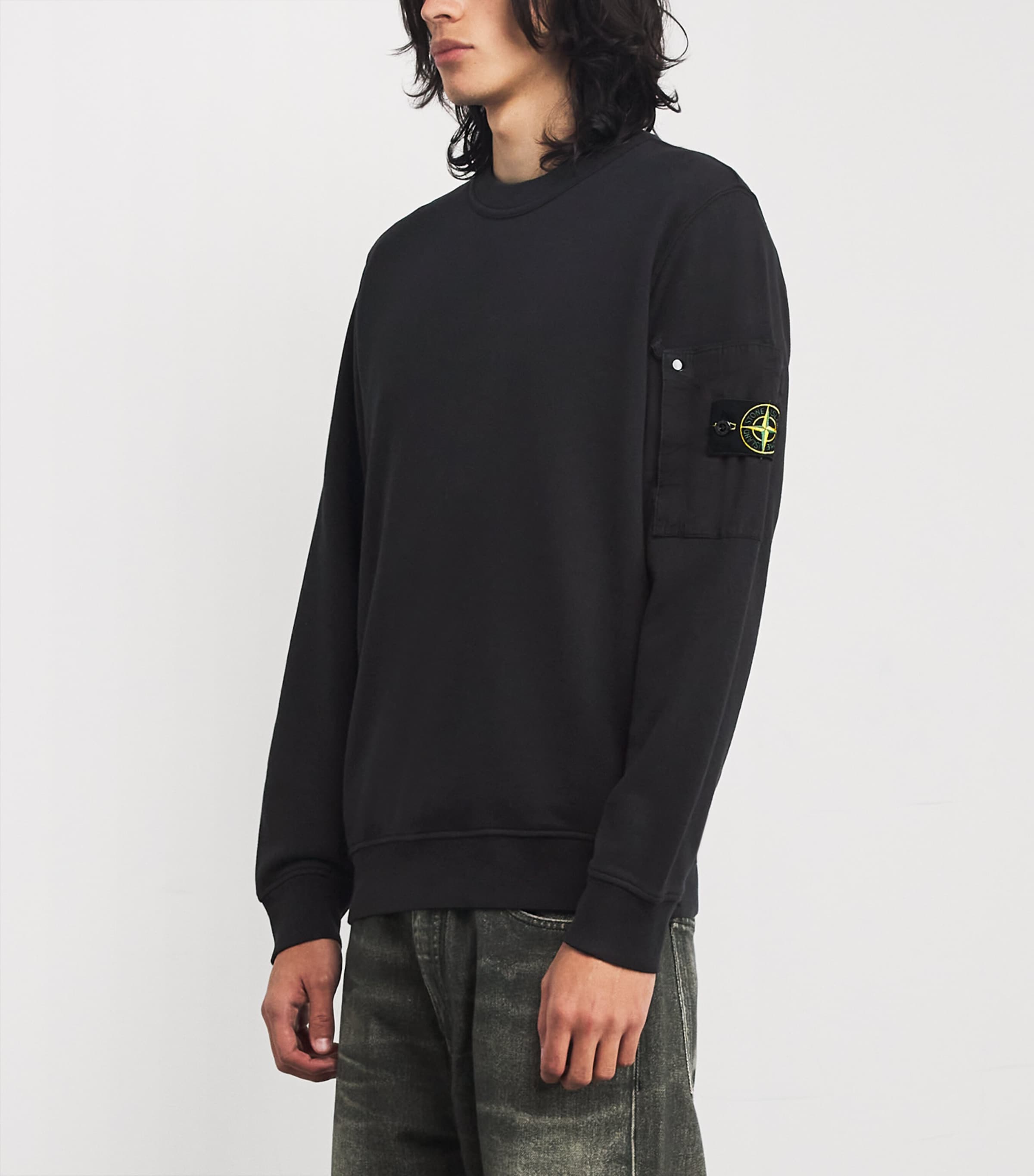 Cotton Arm-Pocket Sweatshirt V0029 Image 3