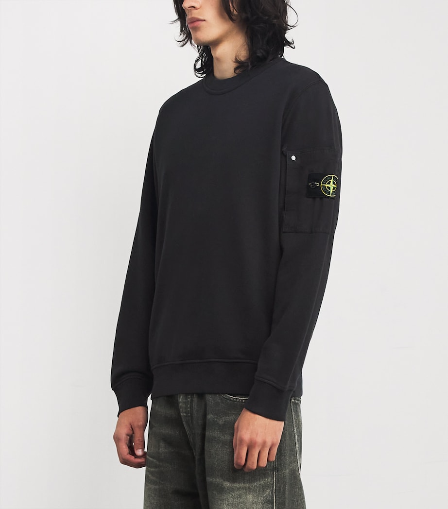 Cotton Arm-Pocket Sweatshirt V0029 Image 3