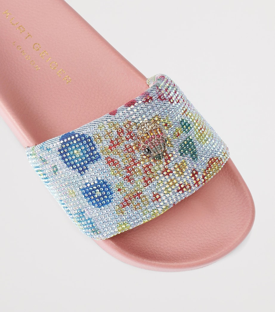 Kurt Geiger London Meena Eagle Slides Blue/pal.c Image 2