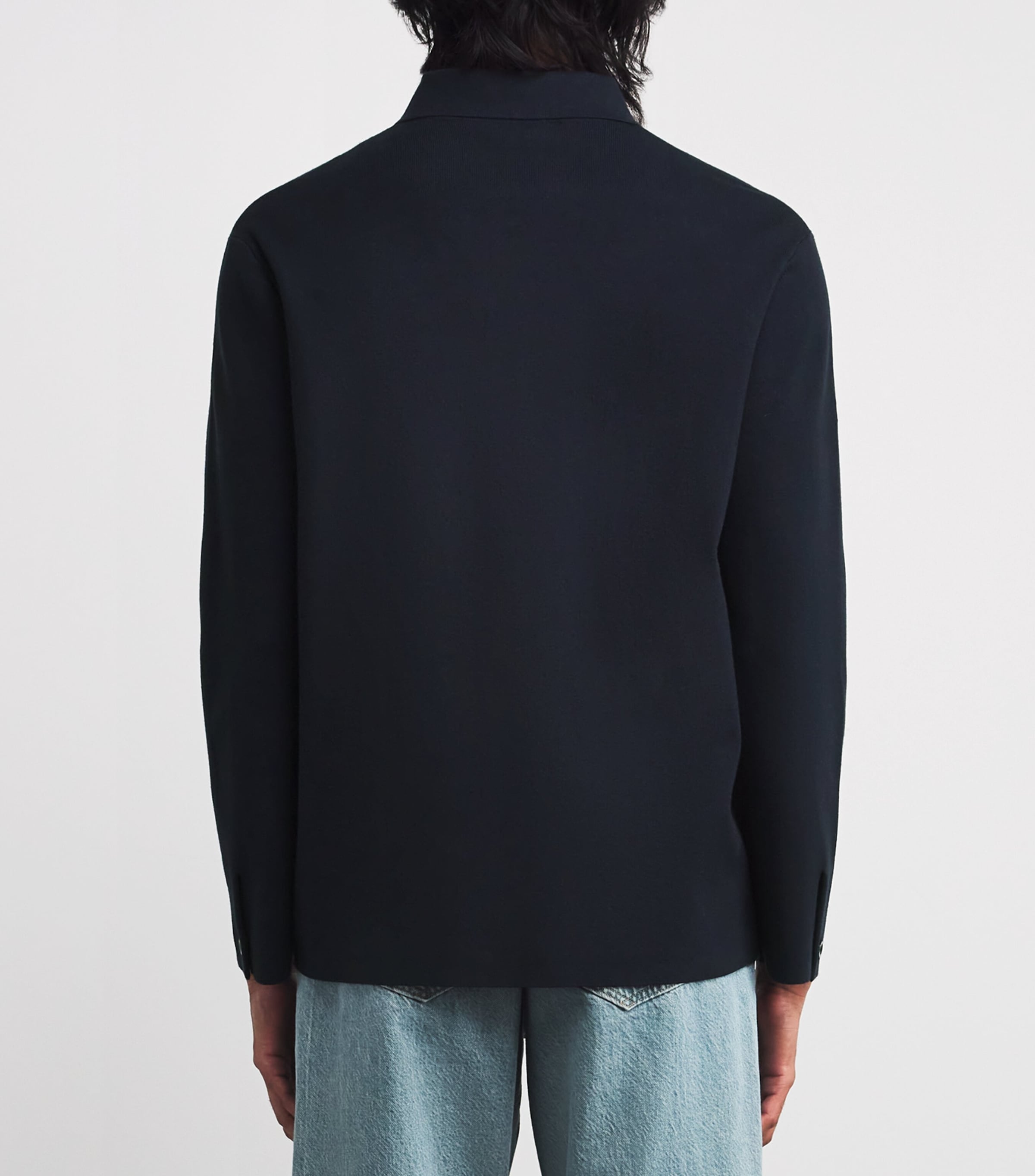 Spread -Collar Cardigan NAVY BLUE Image 4