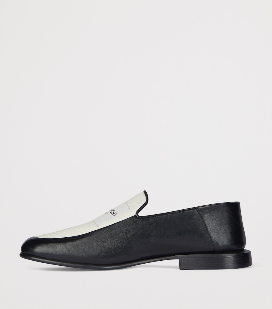 Lamb Skin Two-Tone Label Loafers BLACK/NATURAL Image 3