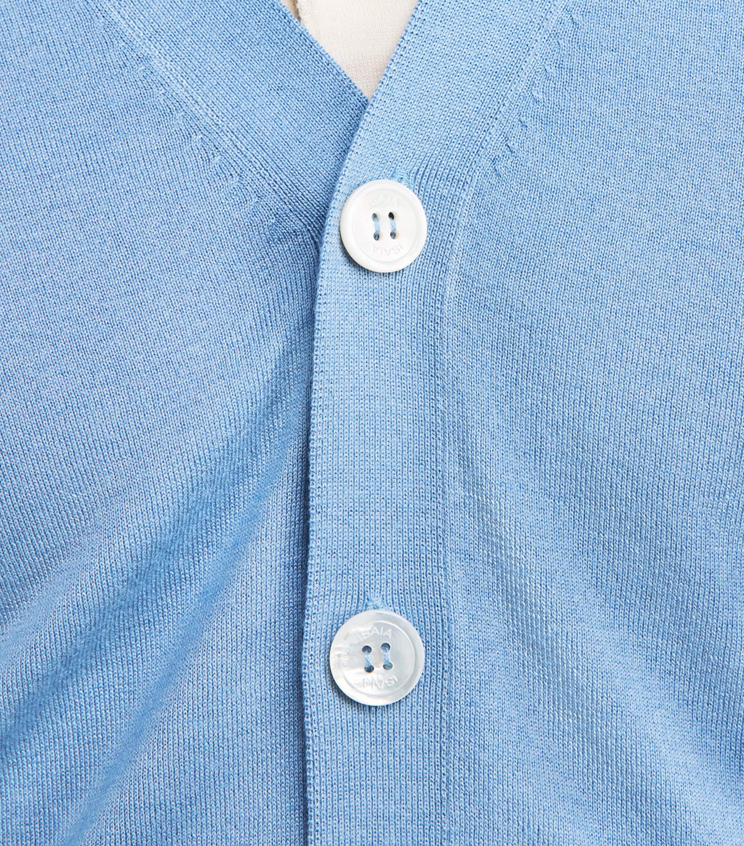 Isaia Mens Silk-Cashmere Cardigan Image 3