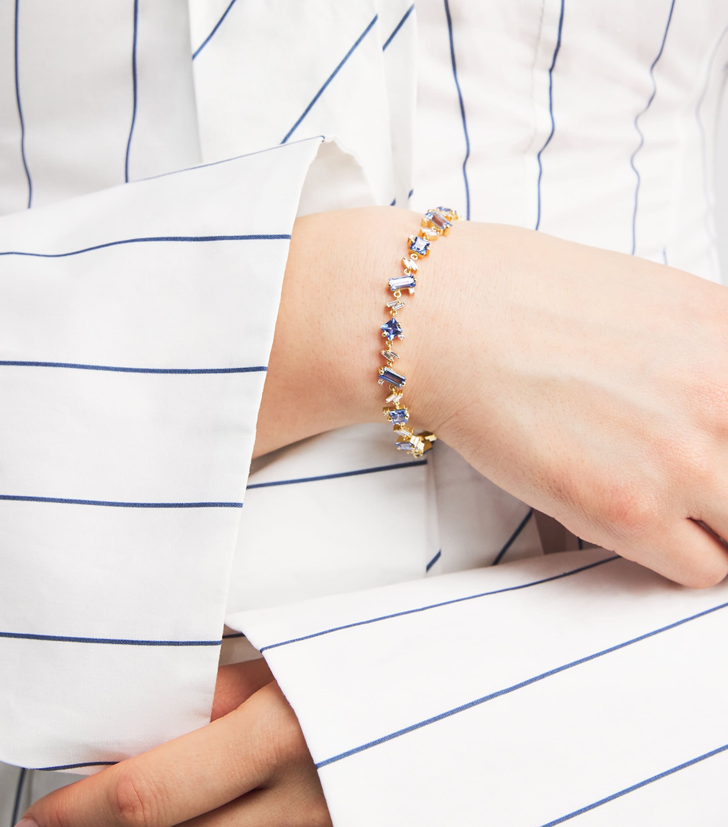 Suzanne Kalan Yellow Gold, Diamond and Blue Sapphire One of a Kind Bracelet Yg/bs Image 2